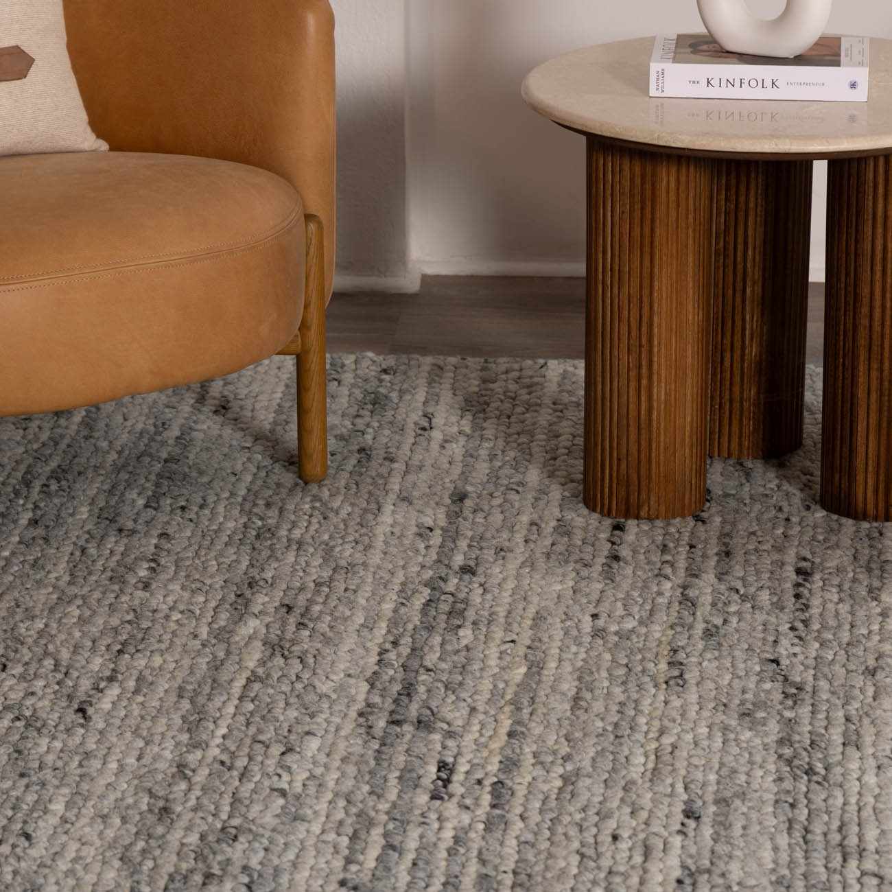 Olisa Gray Wool Area Rug - Image 9