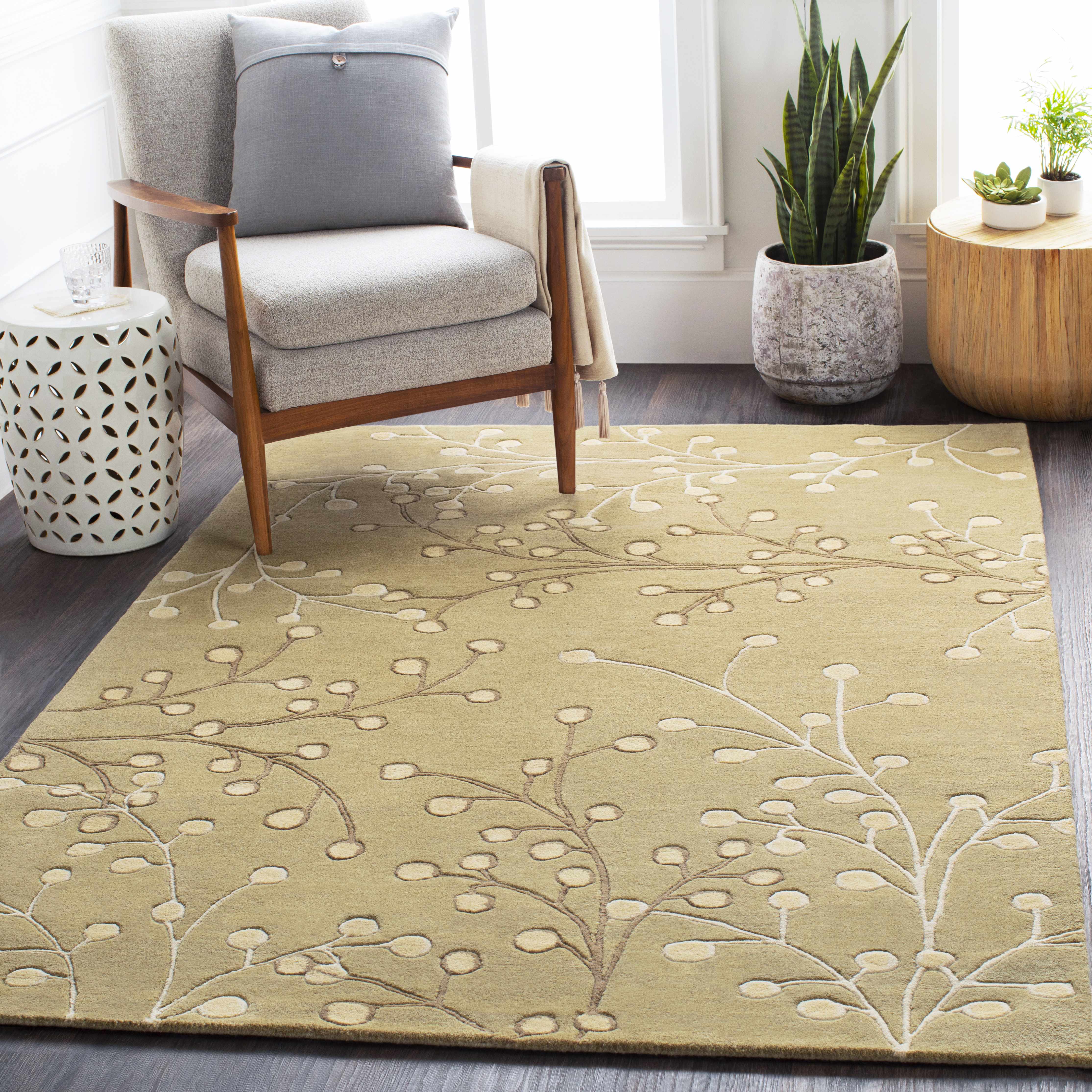 Olive Elsu Area Rug - Clearance - Image 2