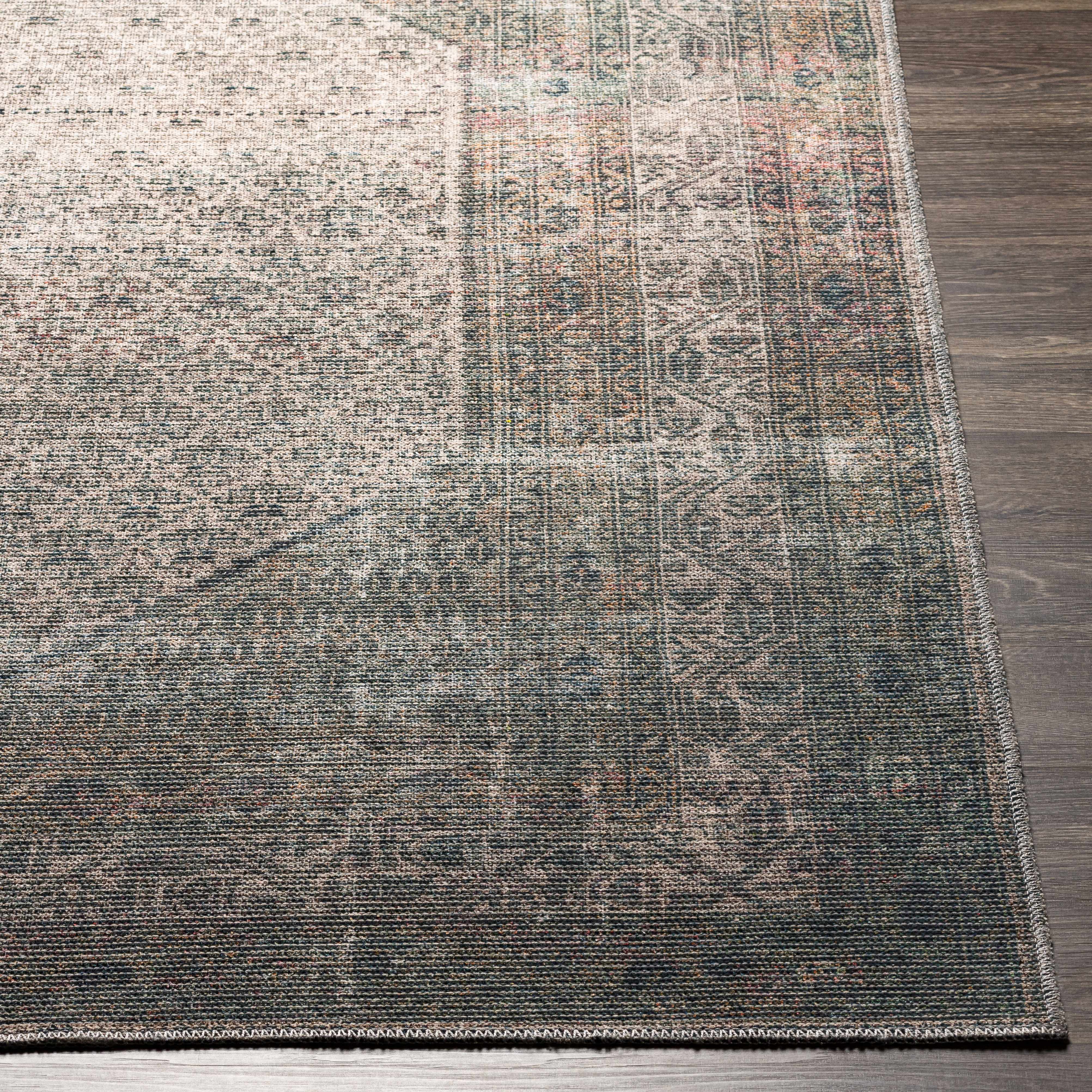 Olive Sariaya Distressed Washable Area Rug - Clearance - Image 11