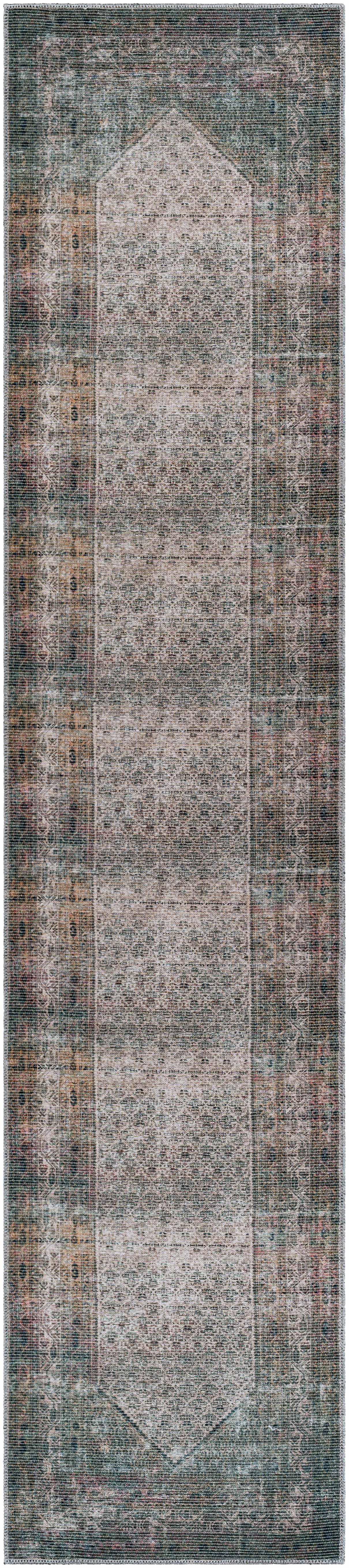 Olive Sariaya Distressed Washable Area Rug - Clearance - Image 13