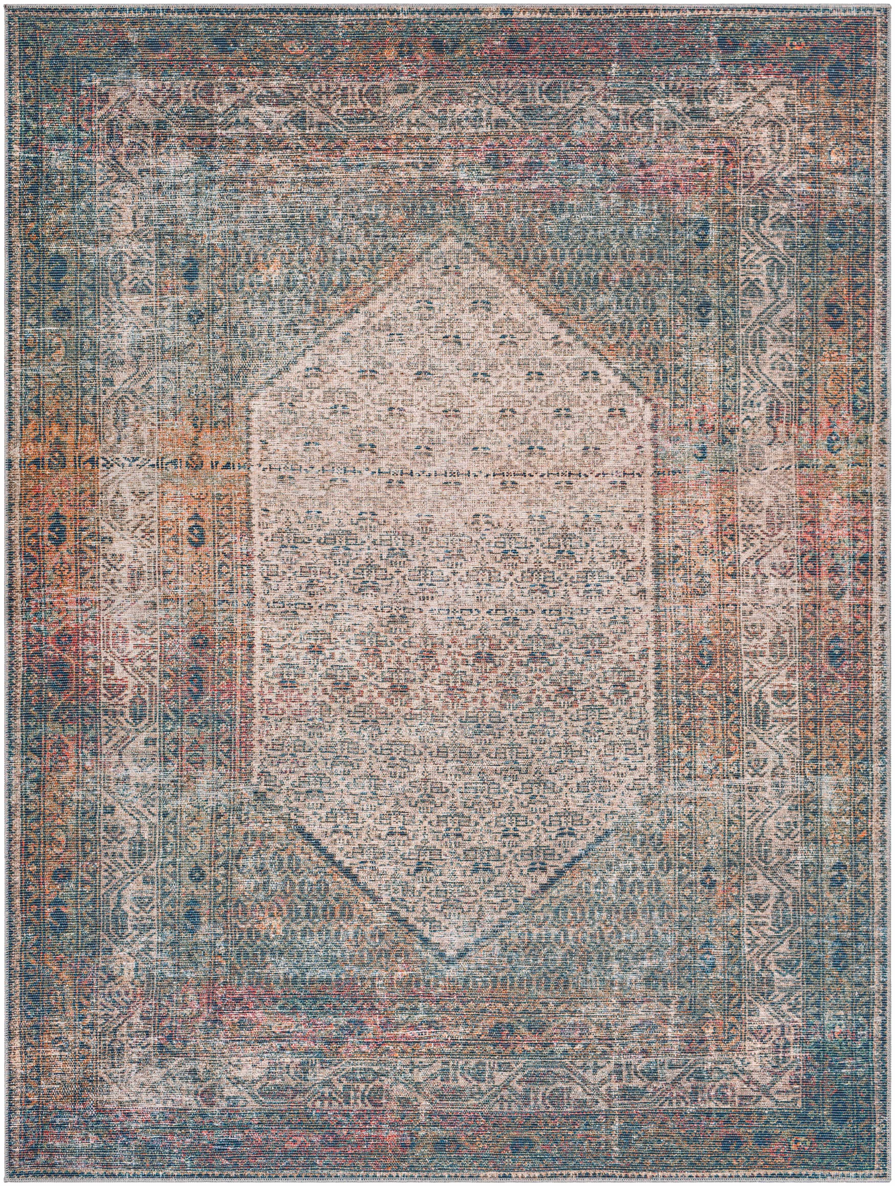 Olive Sariaya Distressed Washable Area Rug - Clearance - Image 15