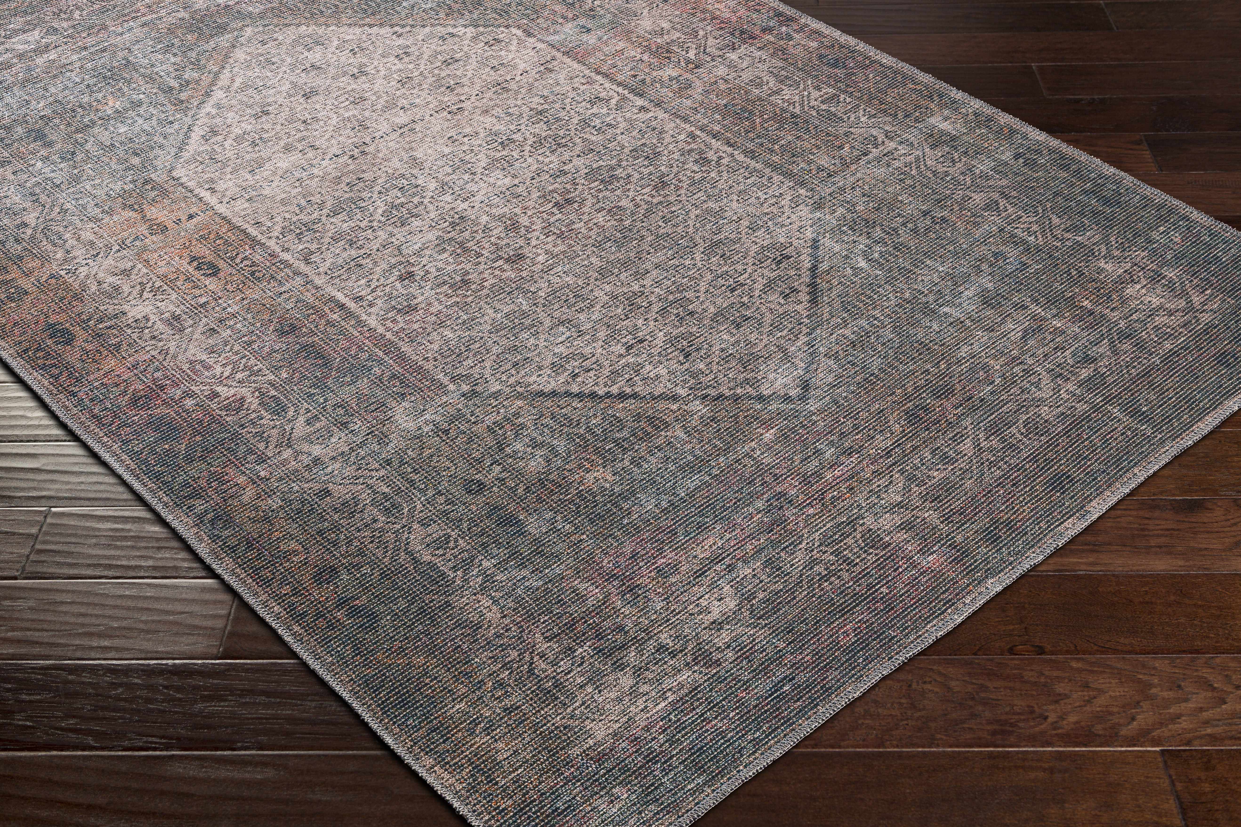 Olive Sariaya Distressed Washable Area Rug - Clearance - Image 7