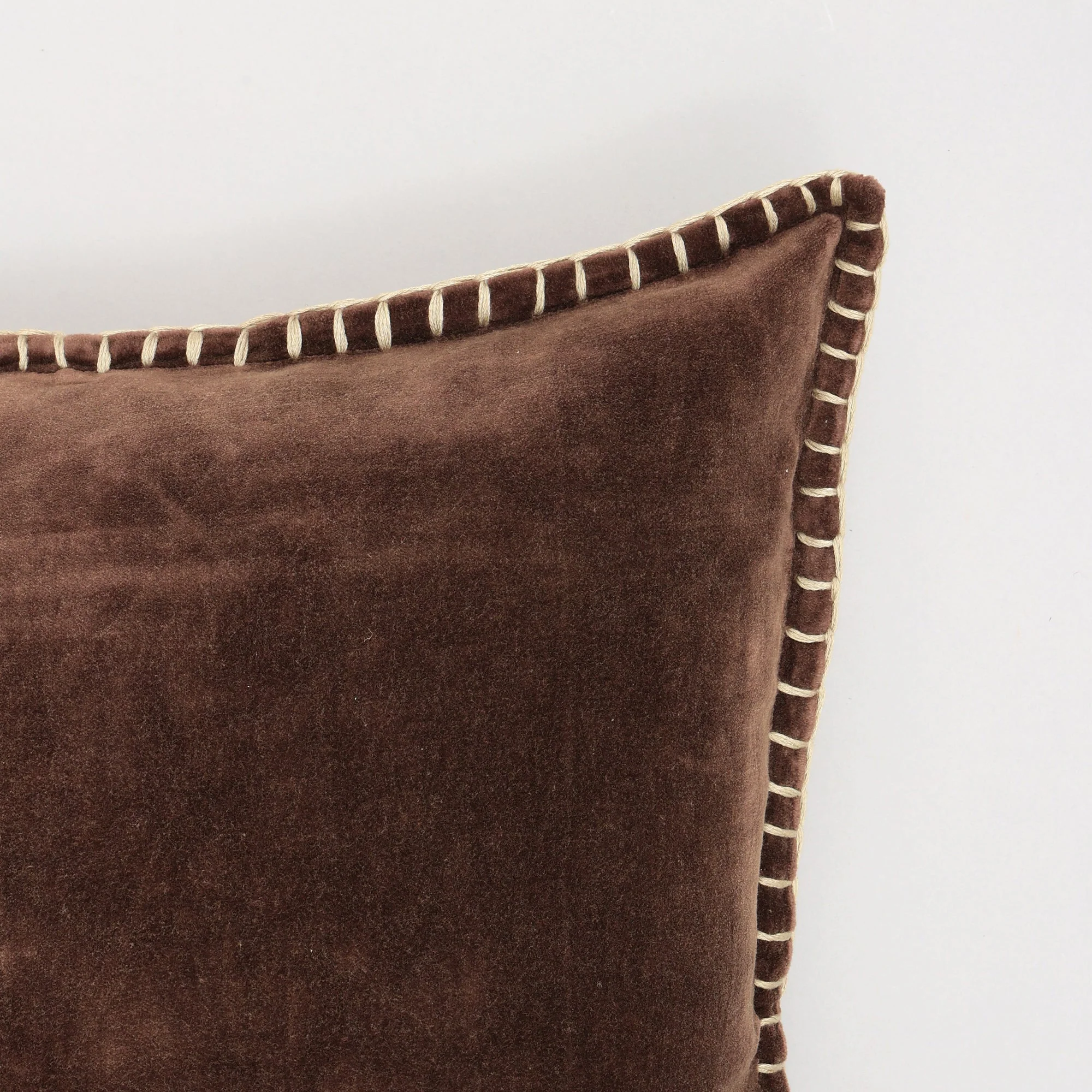 Olivia Stonewashed Velvet Pillow – 19" Square - Image 10