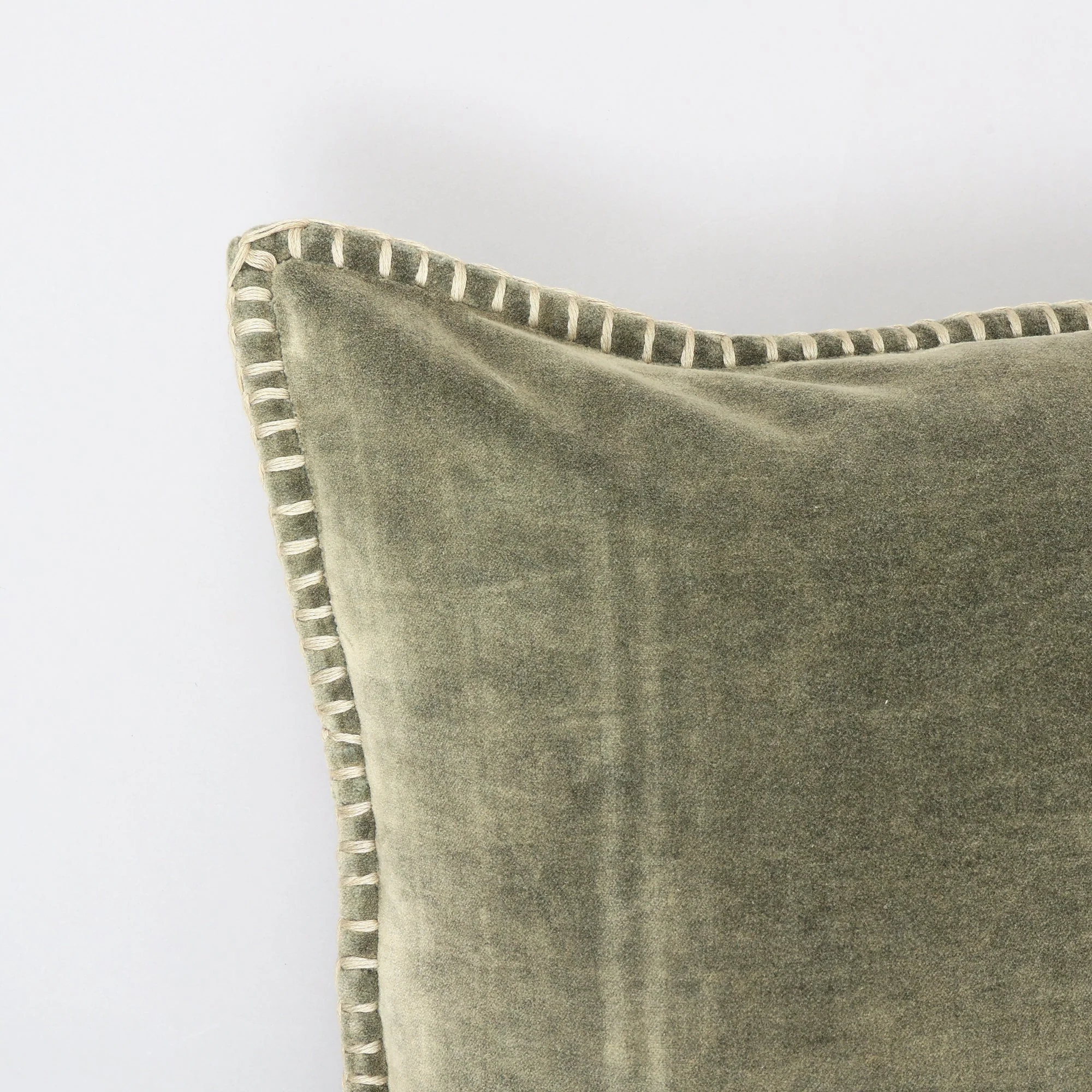 Olivia Stonewashed Velvet Pillow – 19" Square - Image 11