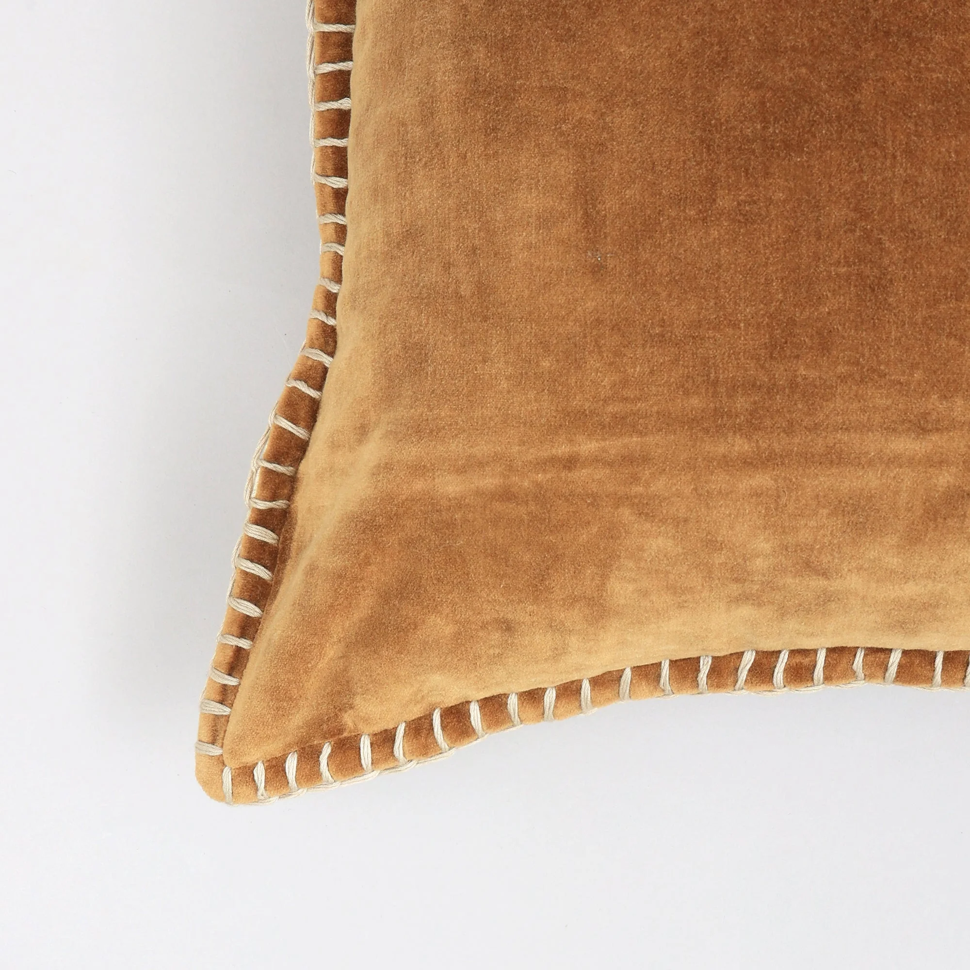 Olivia Stonewashed Velvet Pillow – 19" Square - Image 13