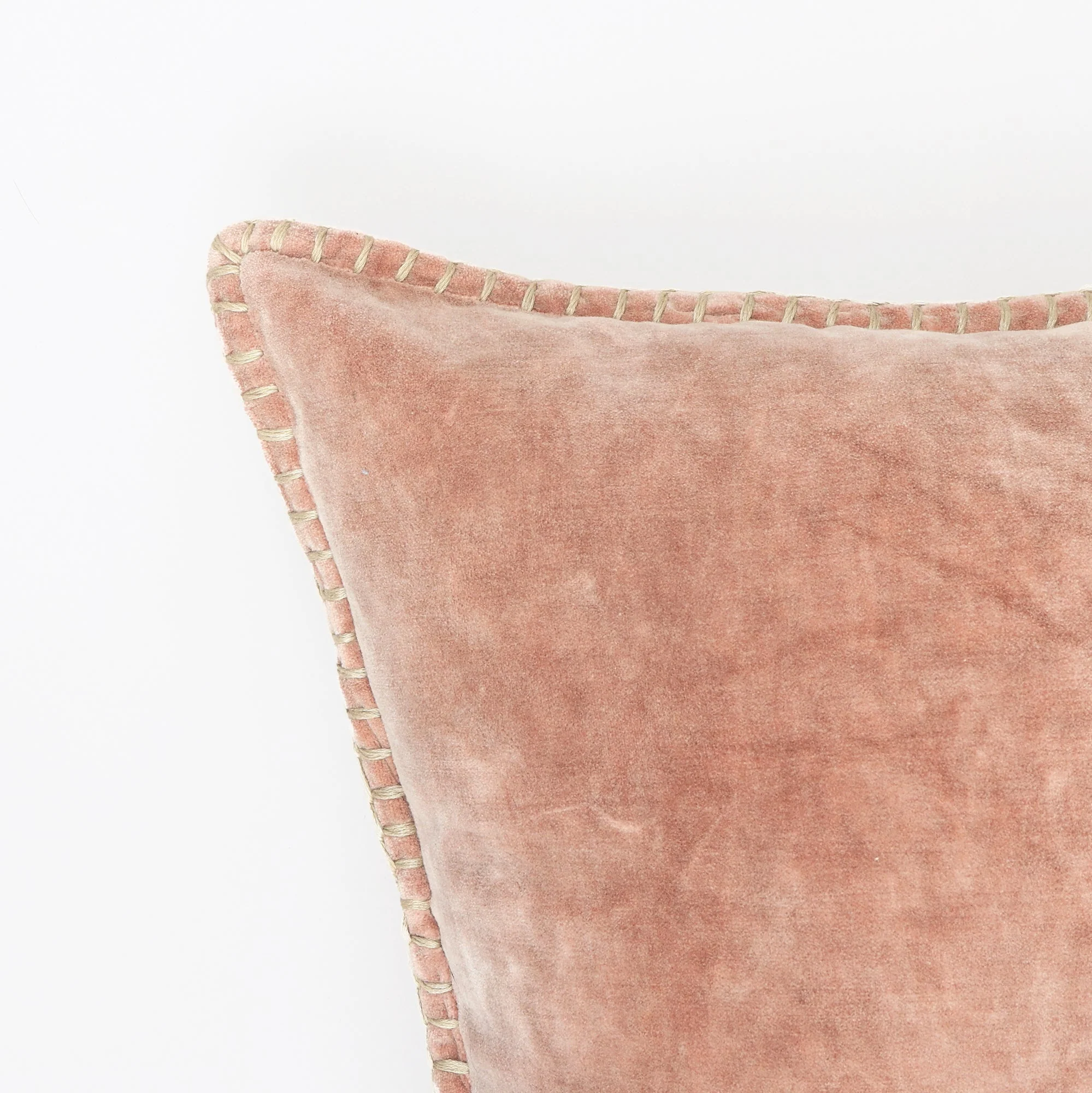 Olivia Stonewashed Velvet Pillow – 19" Square - Image 14