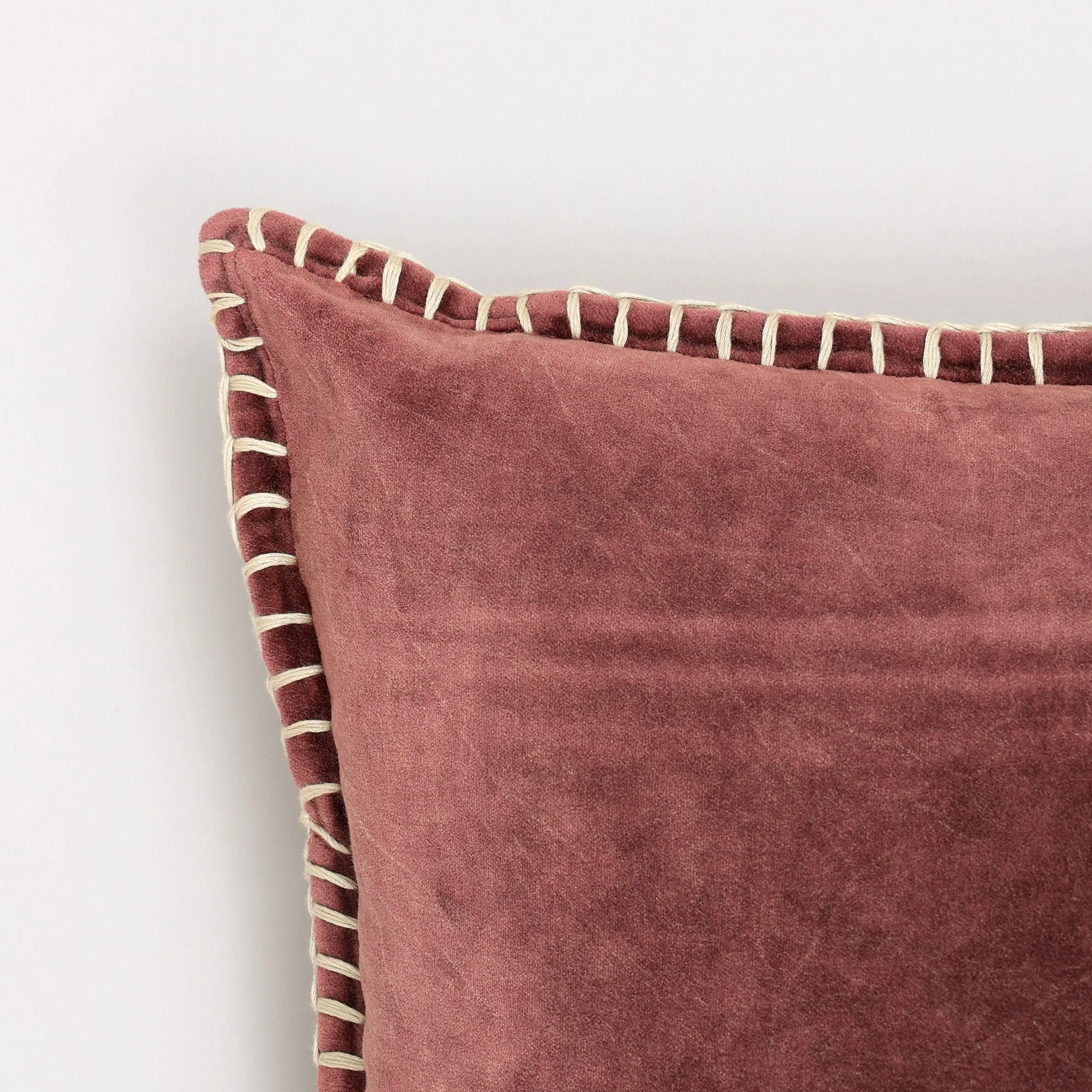 Olivia Stonewashed Velvet Pillow – 19" Square - Image 15
