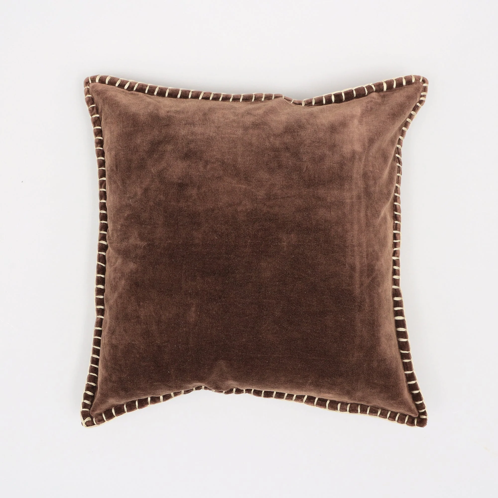 Olivia Stonewashed Velvet Pillow – 19" Square - Image 3