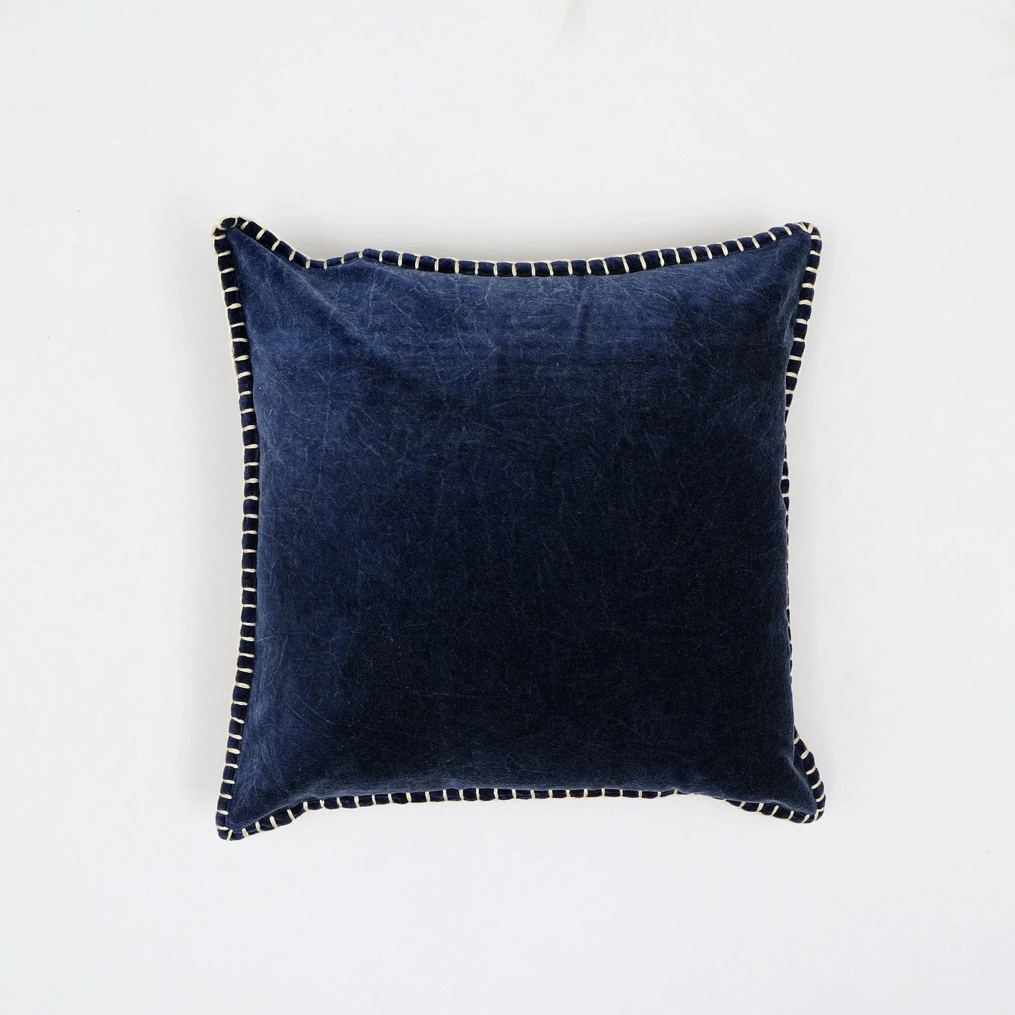 Olivia Stonewashed Velvet Pillow – 19" Square - Image 6