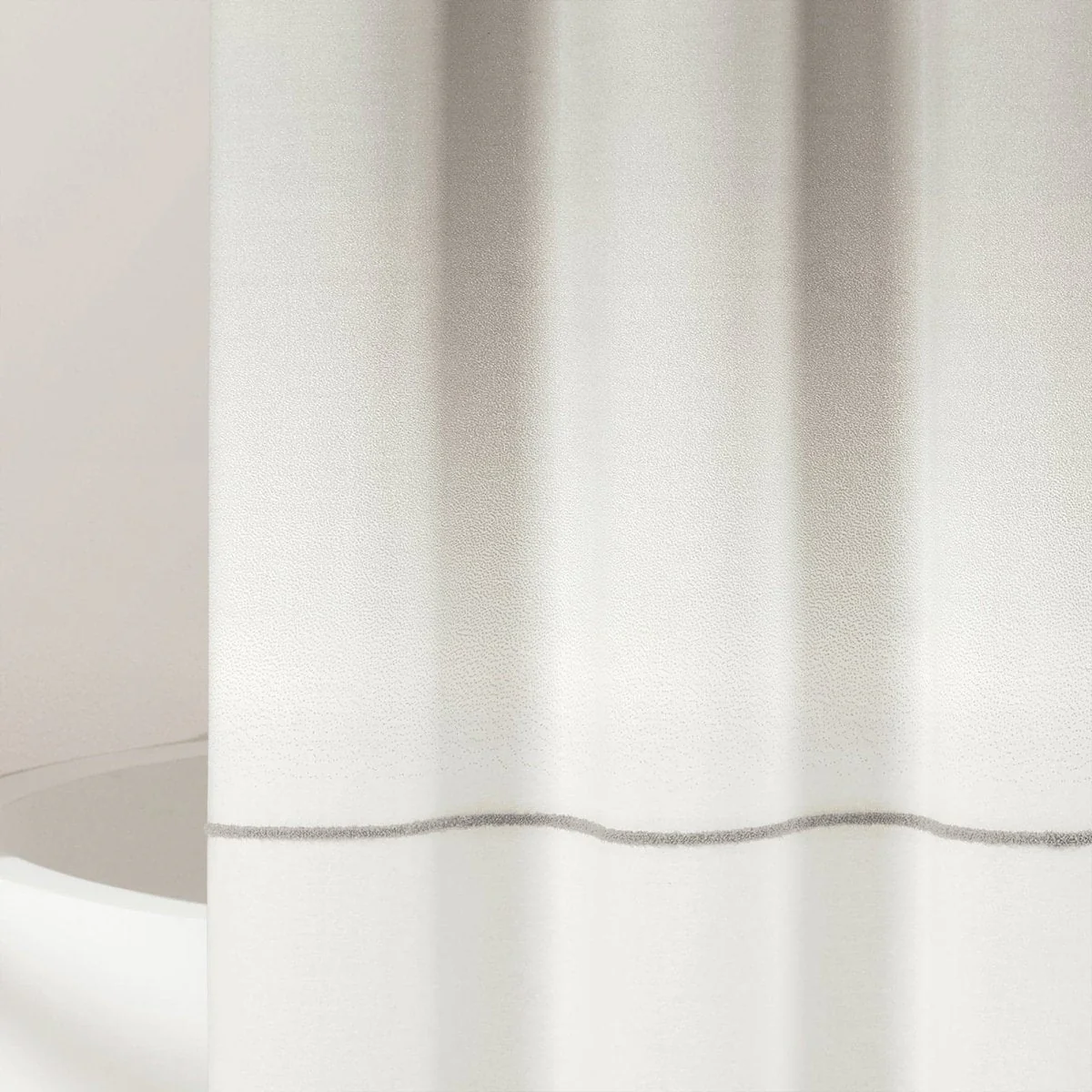 Ombre Embroidery Tassel Cotton Shower Curtain - Image 10