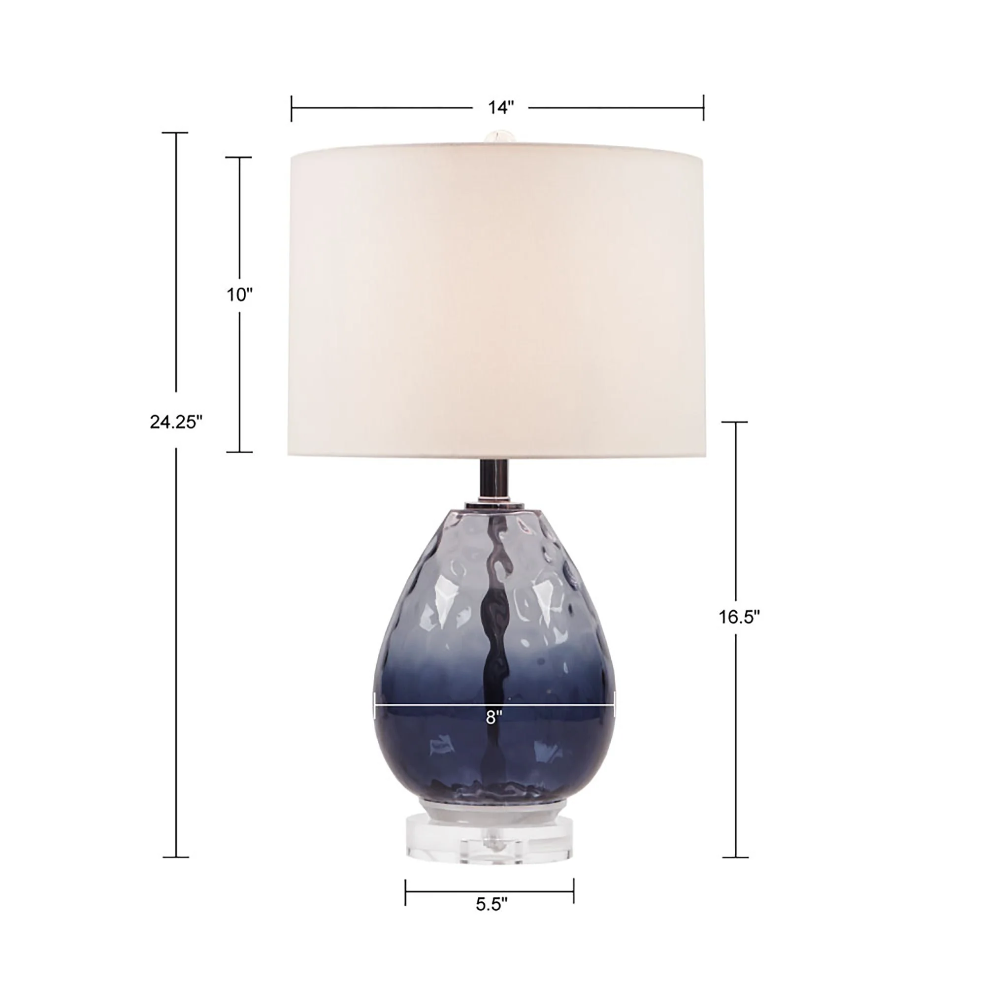 Ombre Glass Table Lamp - Image 6