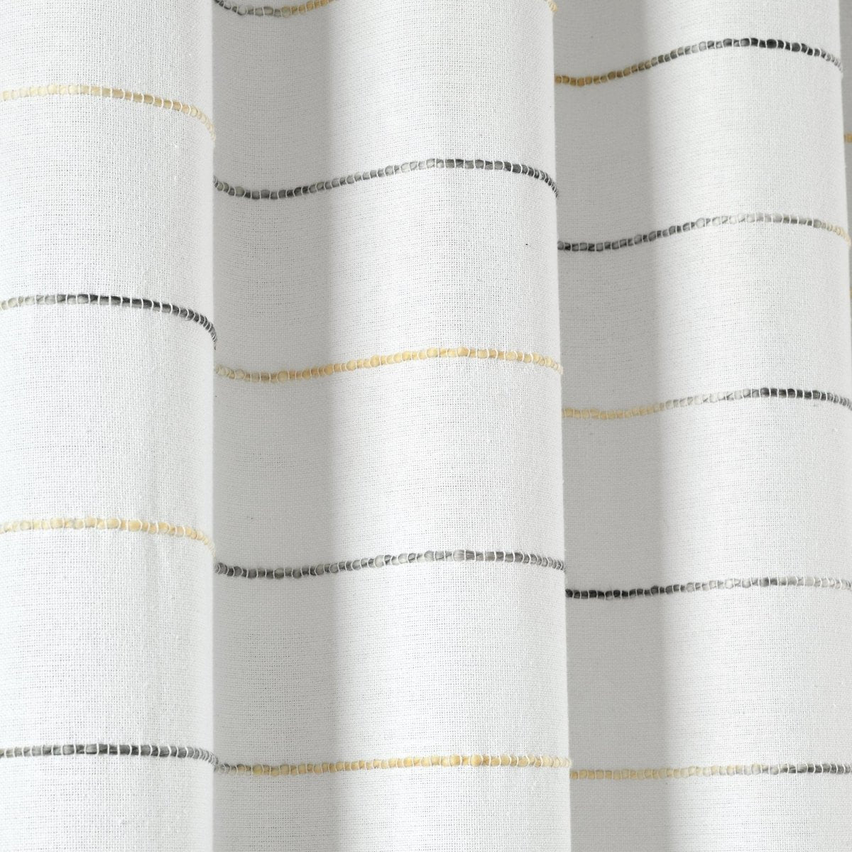 Ombre Stripe Yarn Dyed Recycled Cotton Blend Shower Curtain - Image 13