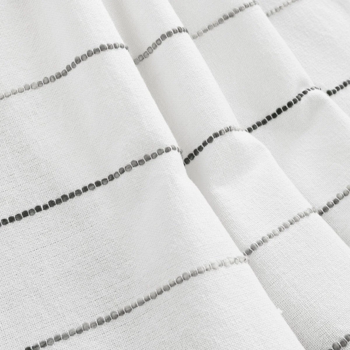 Ombre Stripe Yarn Dyed Recycled Cotton Blend Throw - Image 4