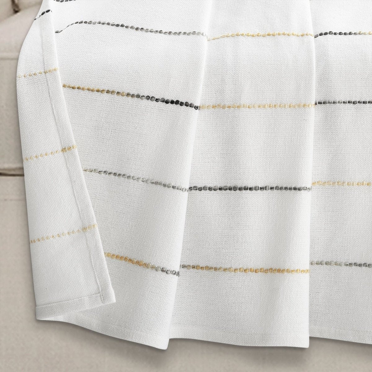 Ombre Stripe Yarn Dyed Recycled Cotton Blend Throw - Image 9