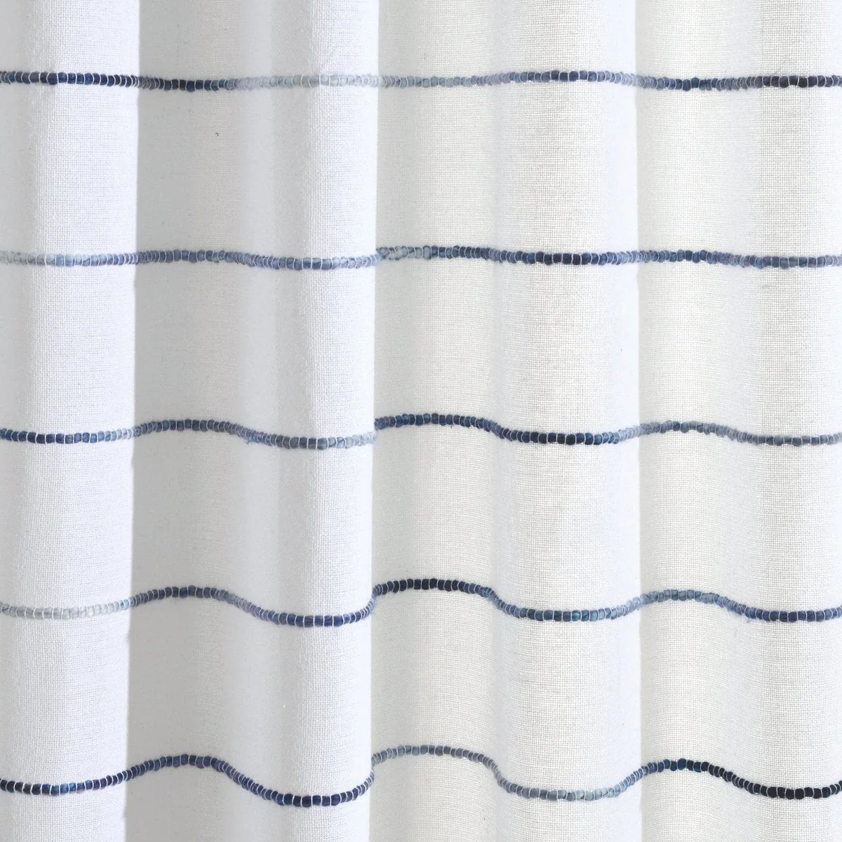Ombre Stripe Yarn Dyed Recycled Cotton Blend Window Curtain Panel Set - Image 17