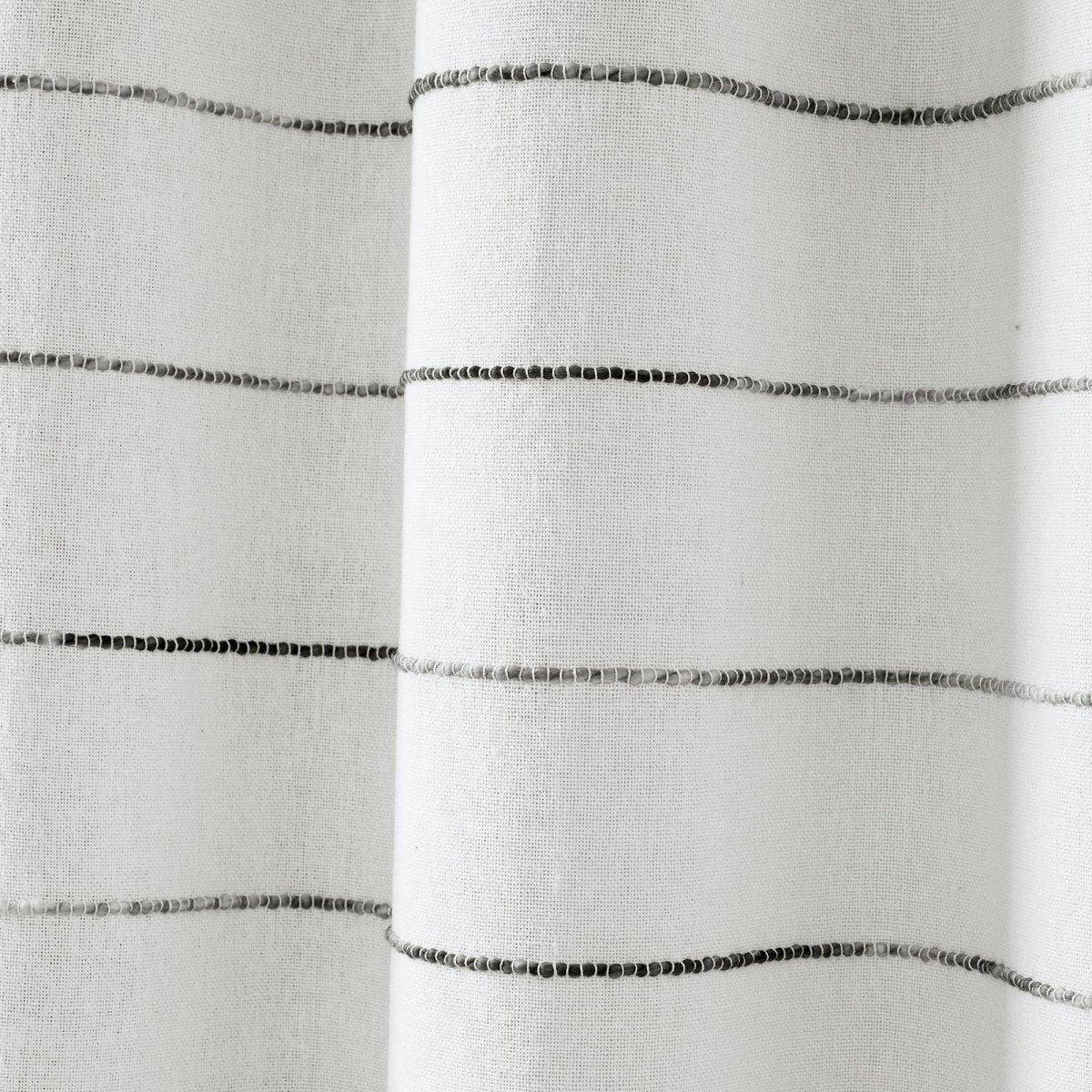 Ombre Stripe Yarn Dyed Recycled Cotton Blend Window Curtain Panel Set - Image 19