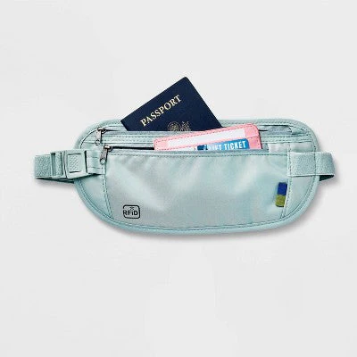 Open Story RFID Blocking Waist Pouch Puritan Gray Water-Resistant Belt Bag - New - Image 3