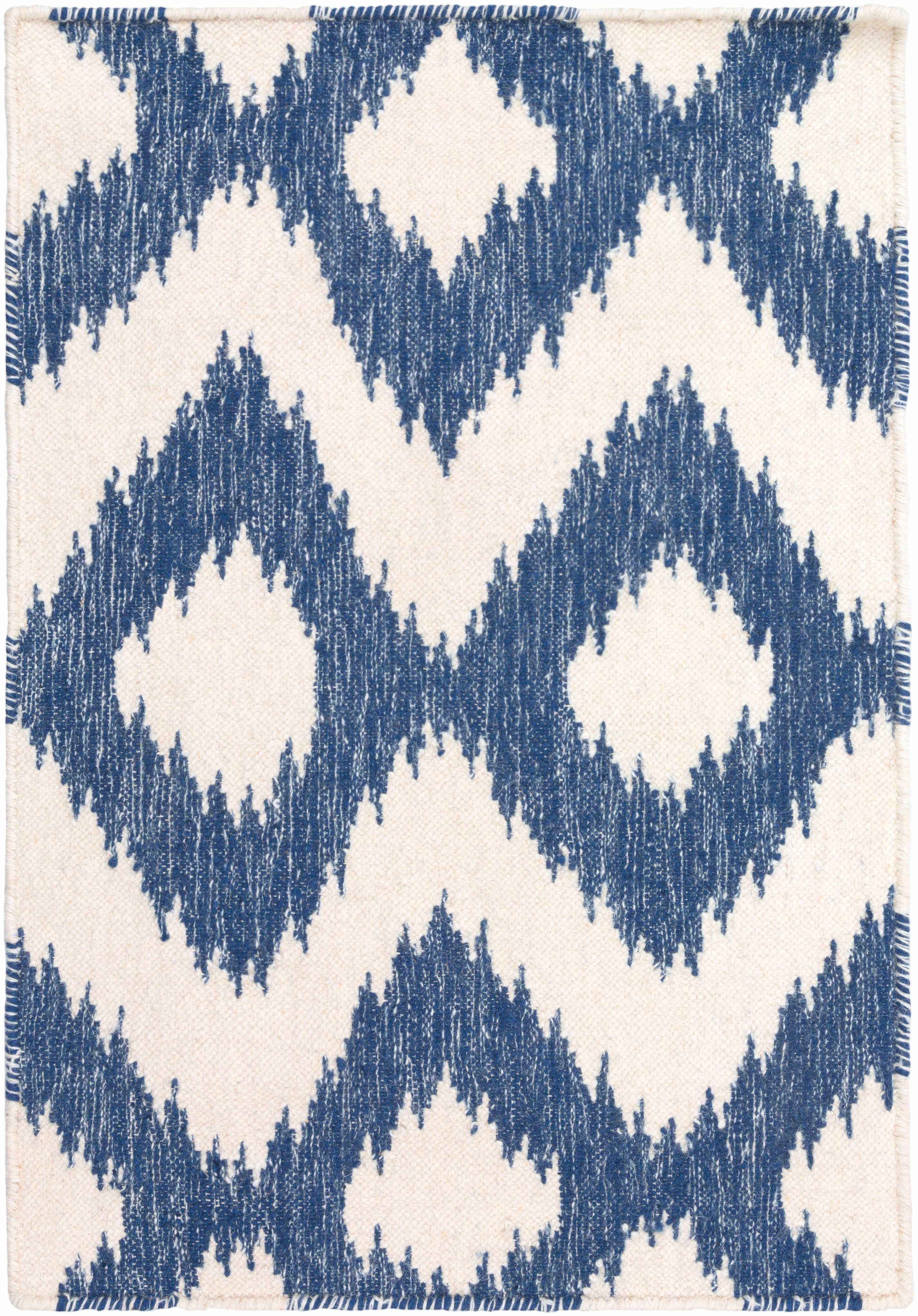 Oradell Blue Ikat Wool Rug - Clearance - Image 6