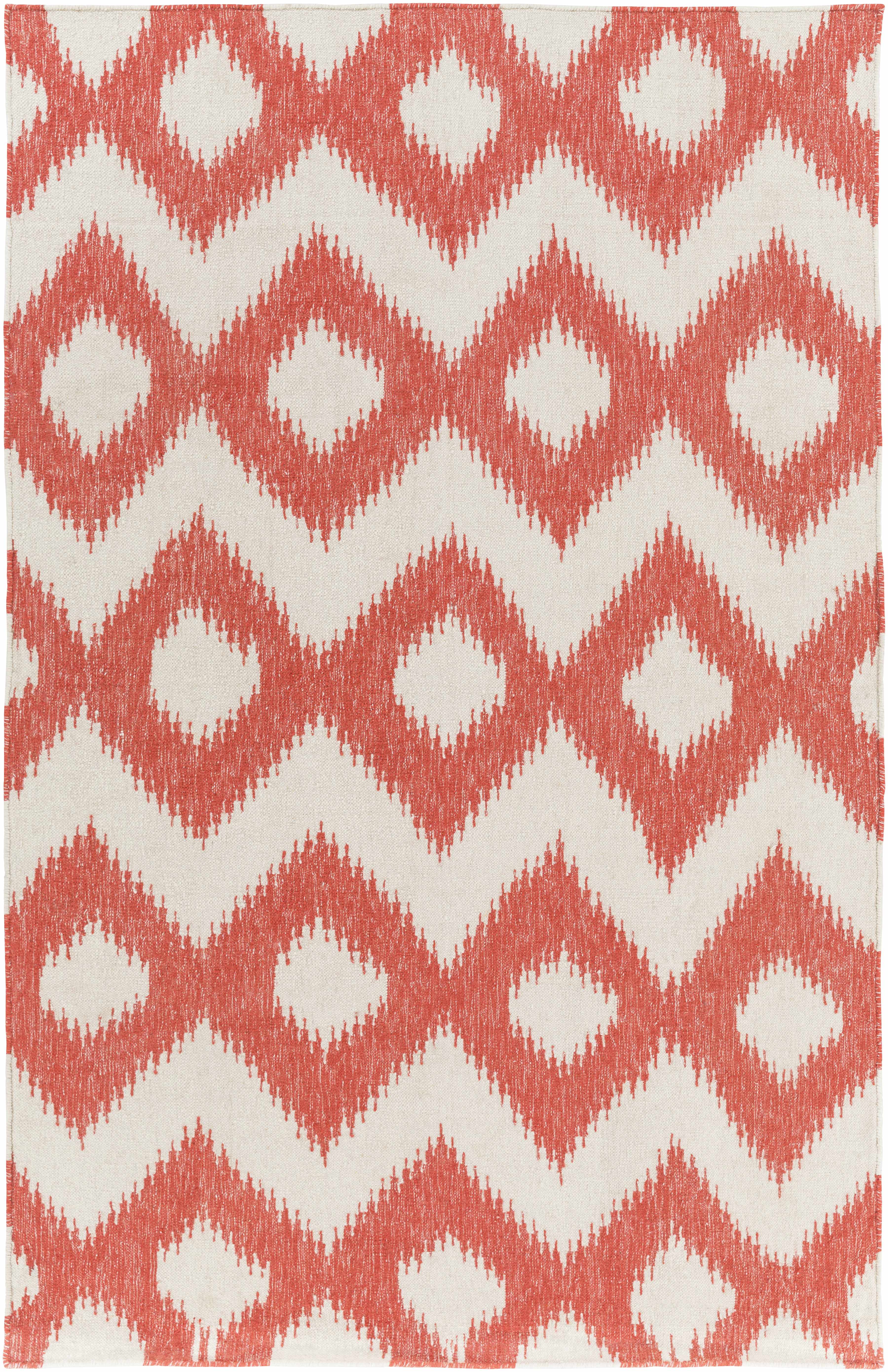 Oradell Red Ikat Wool Rug - Clearance