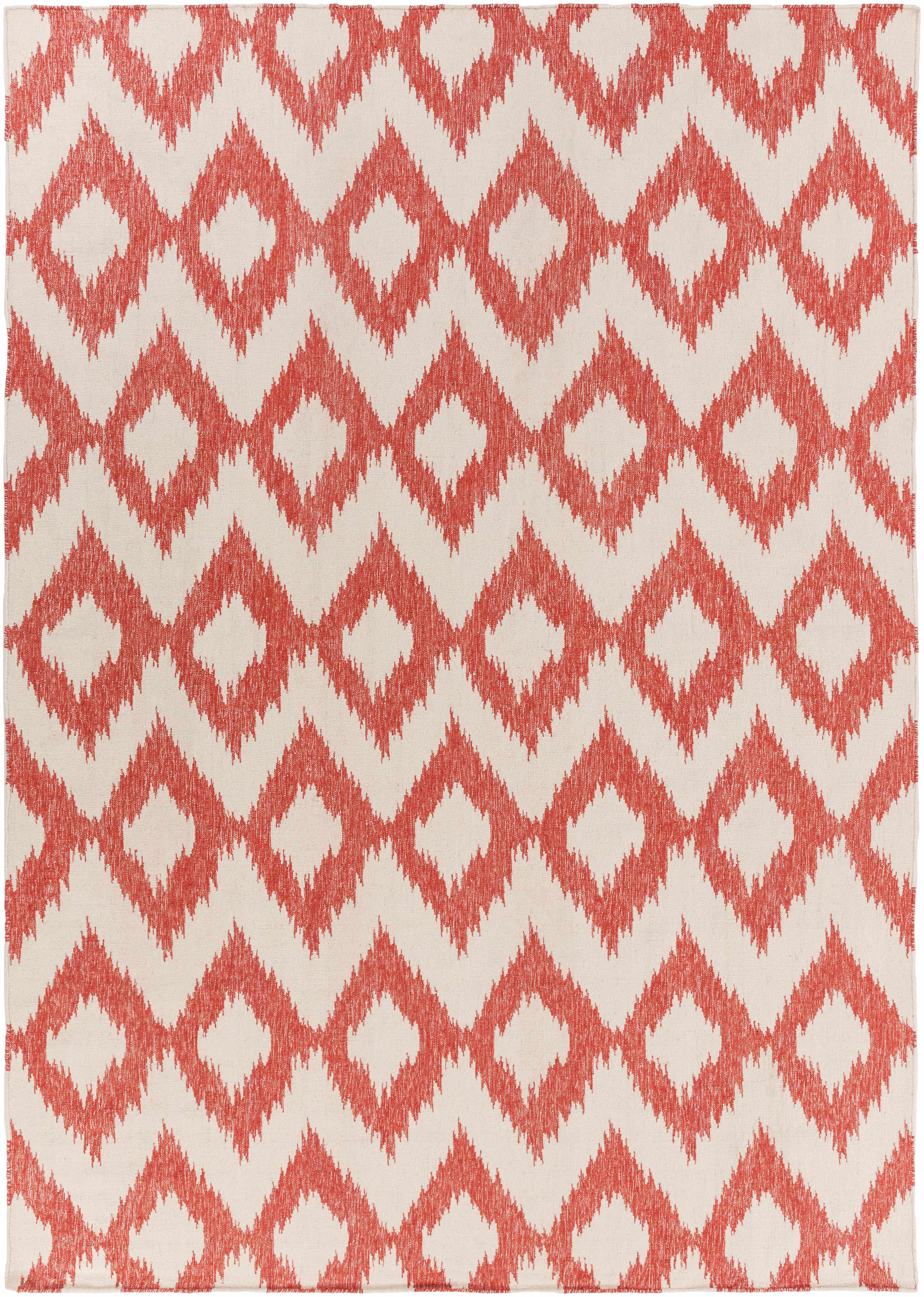 Oradell Red Ikat Wool Rug - Clearance - Image 5