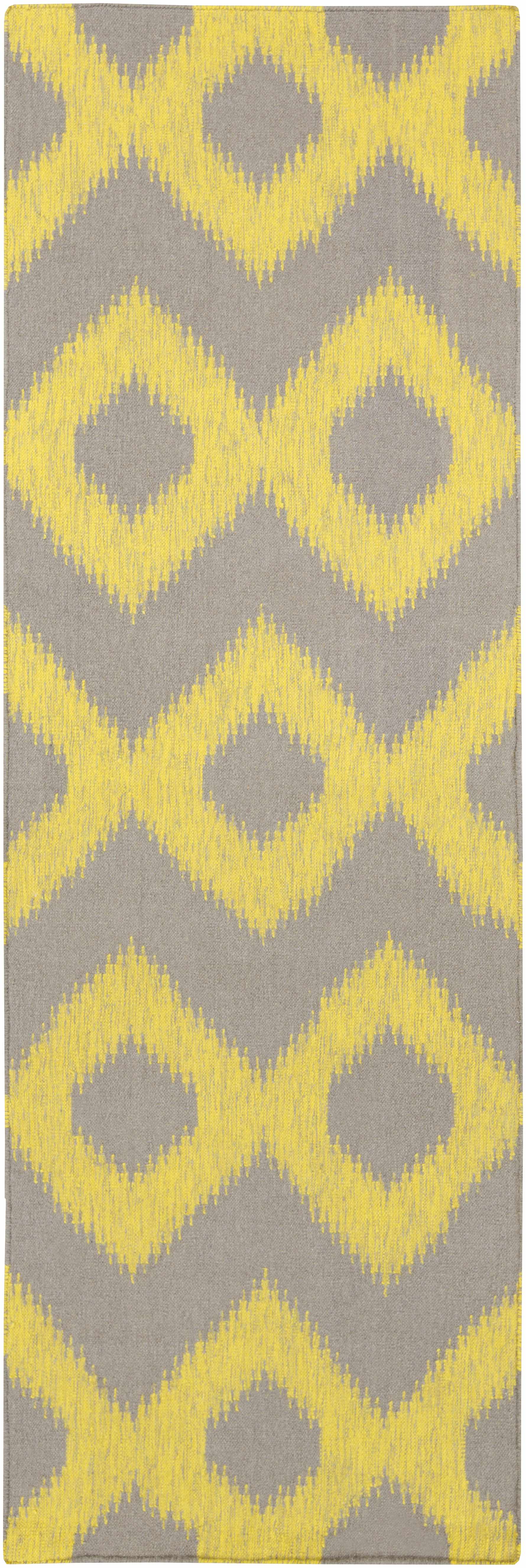 Oradell Yellow Ikat Wool Rug - Clearance - Image 3