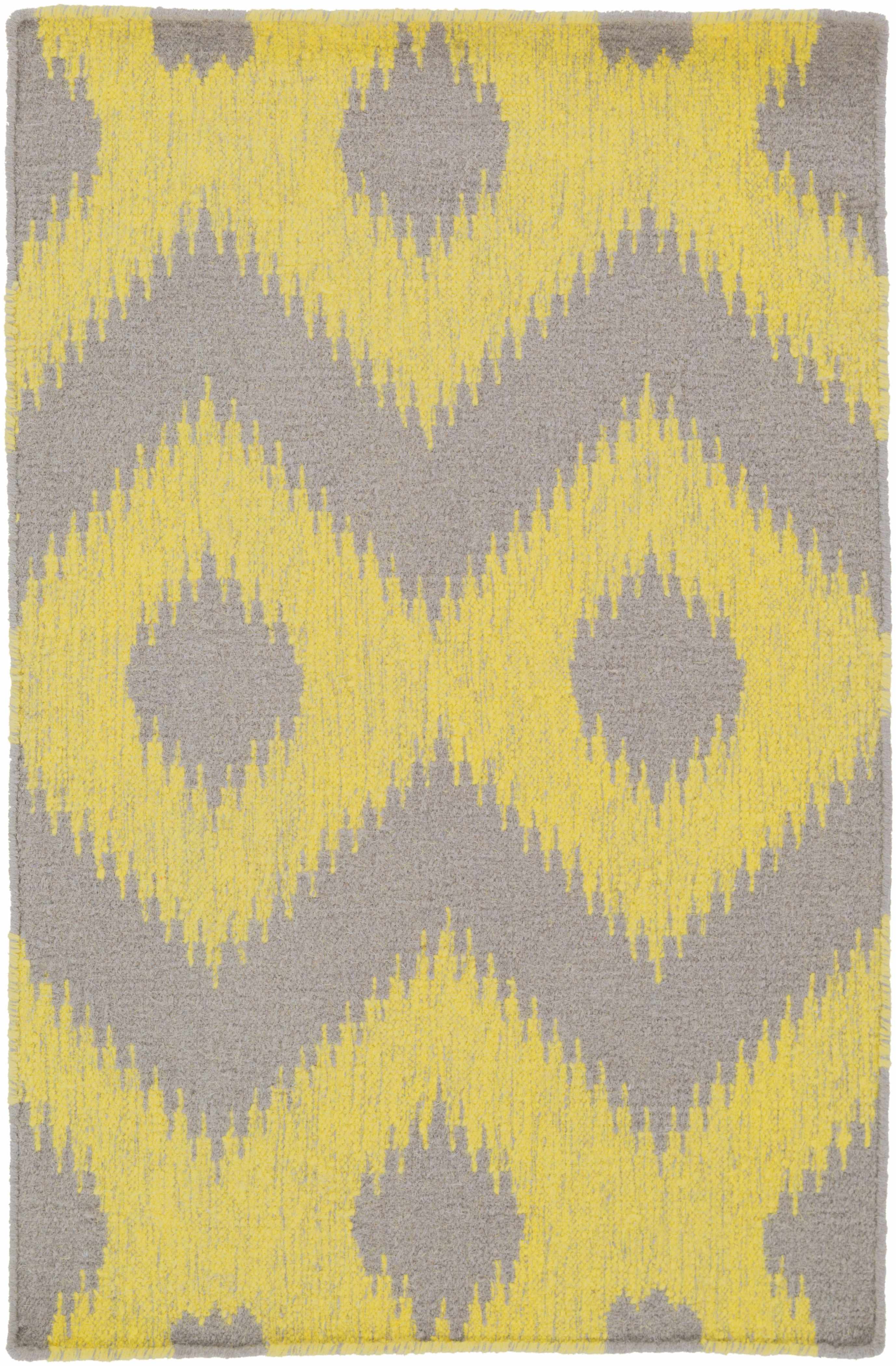 Oradell Yellow Ikat Wool Rug - Clearance - Image 6