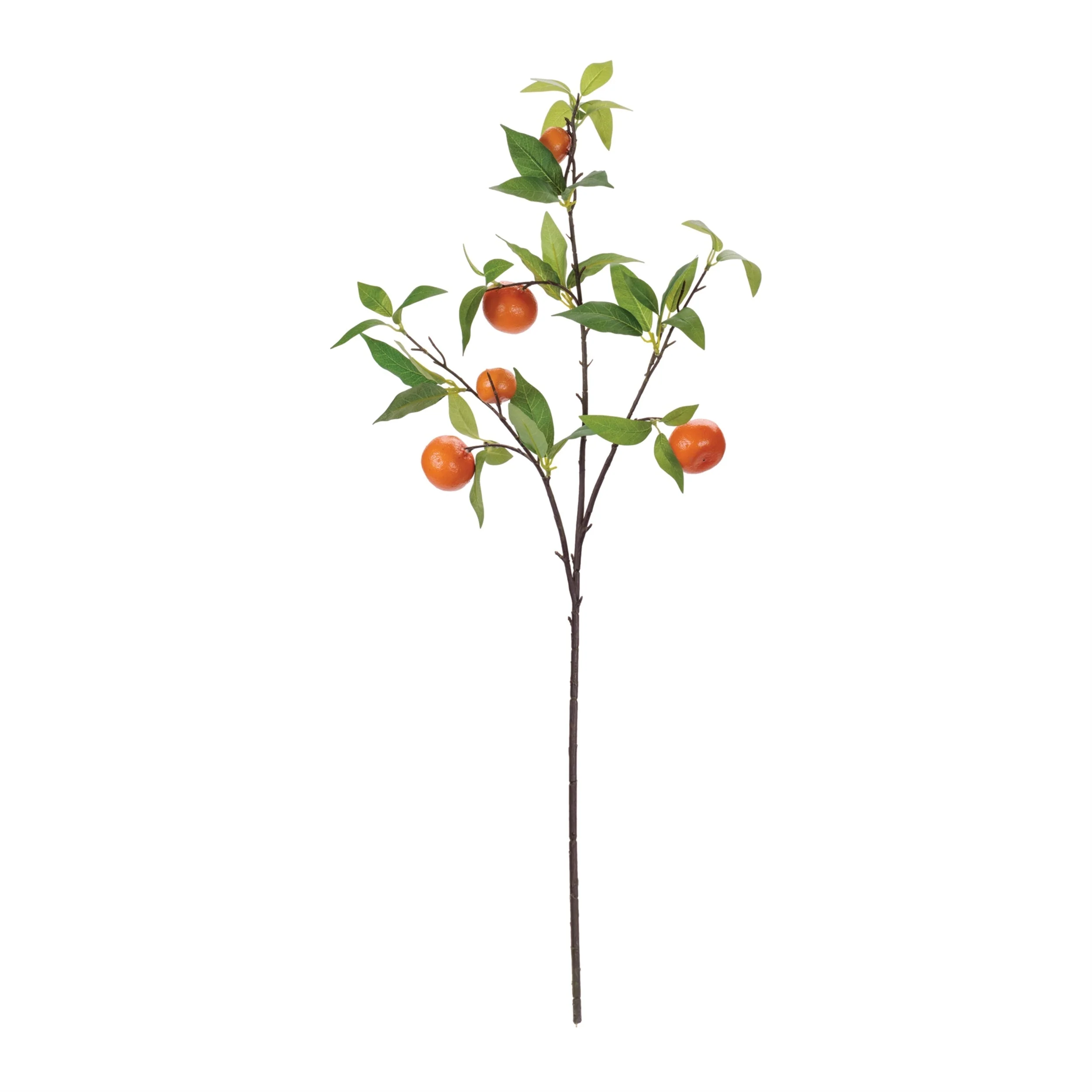 Orange Fruit Foliage Branch (Set of 6) - Image 2