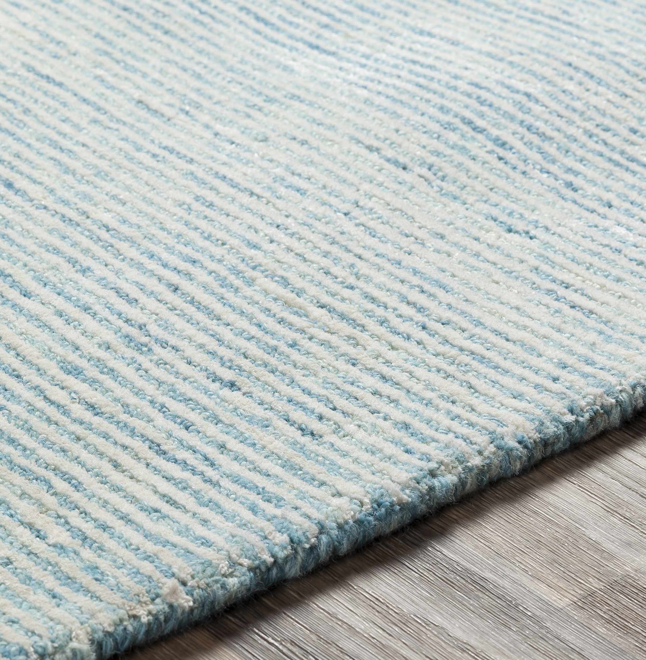 Orcas Hand Tufted Wool-Blend Rug - Ice Blue - Image 4
