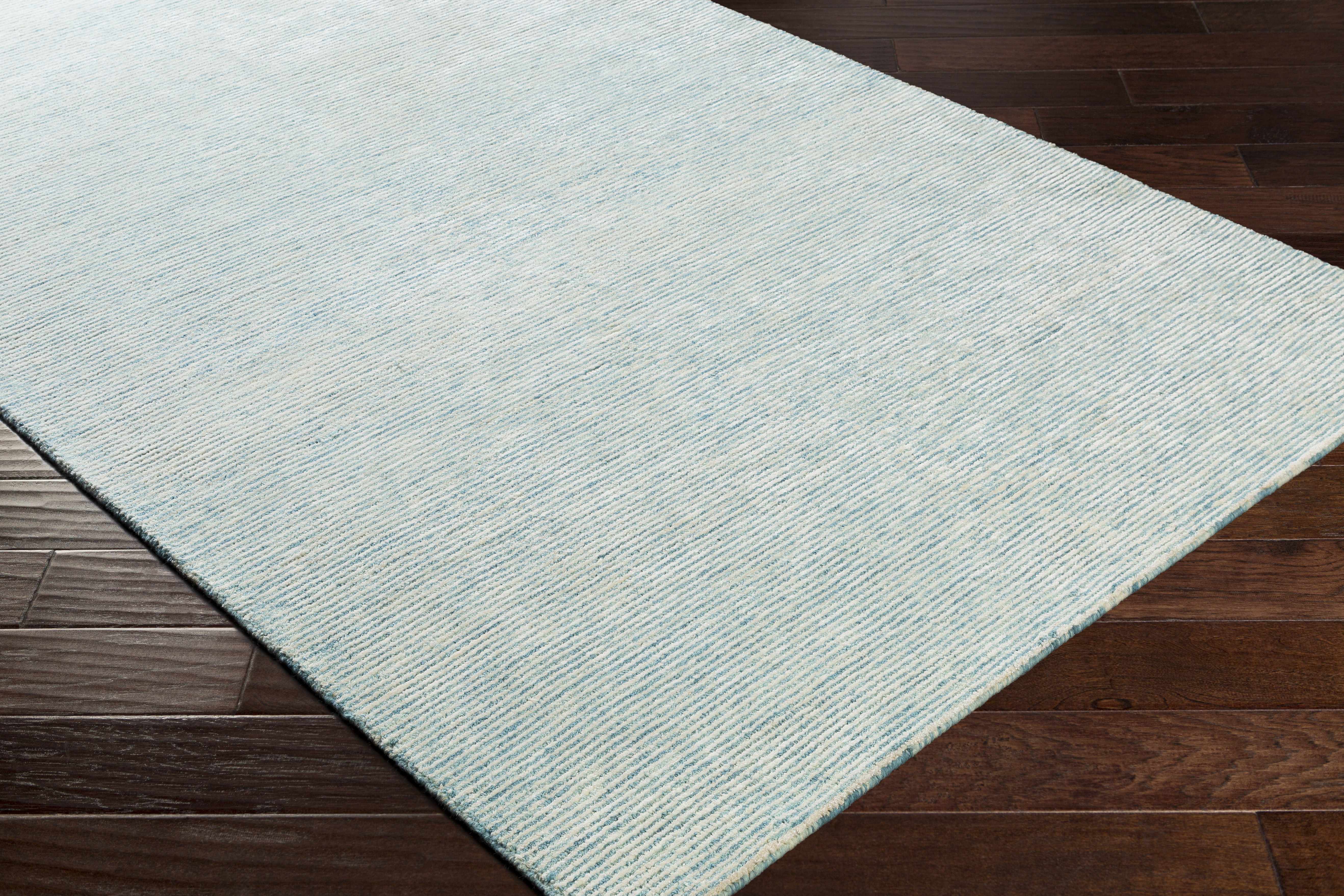 Orcas Hand Tufted Wool-Blend Rug - Ice Blue - Image 7