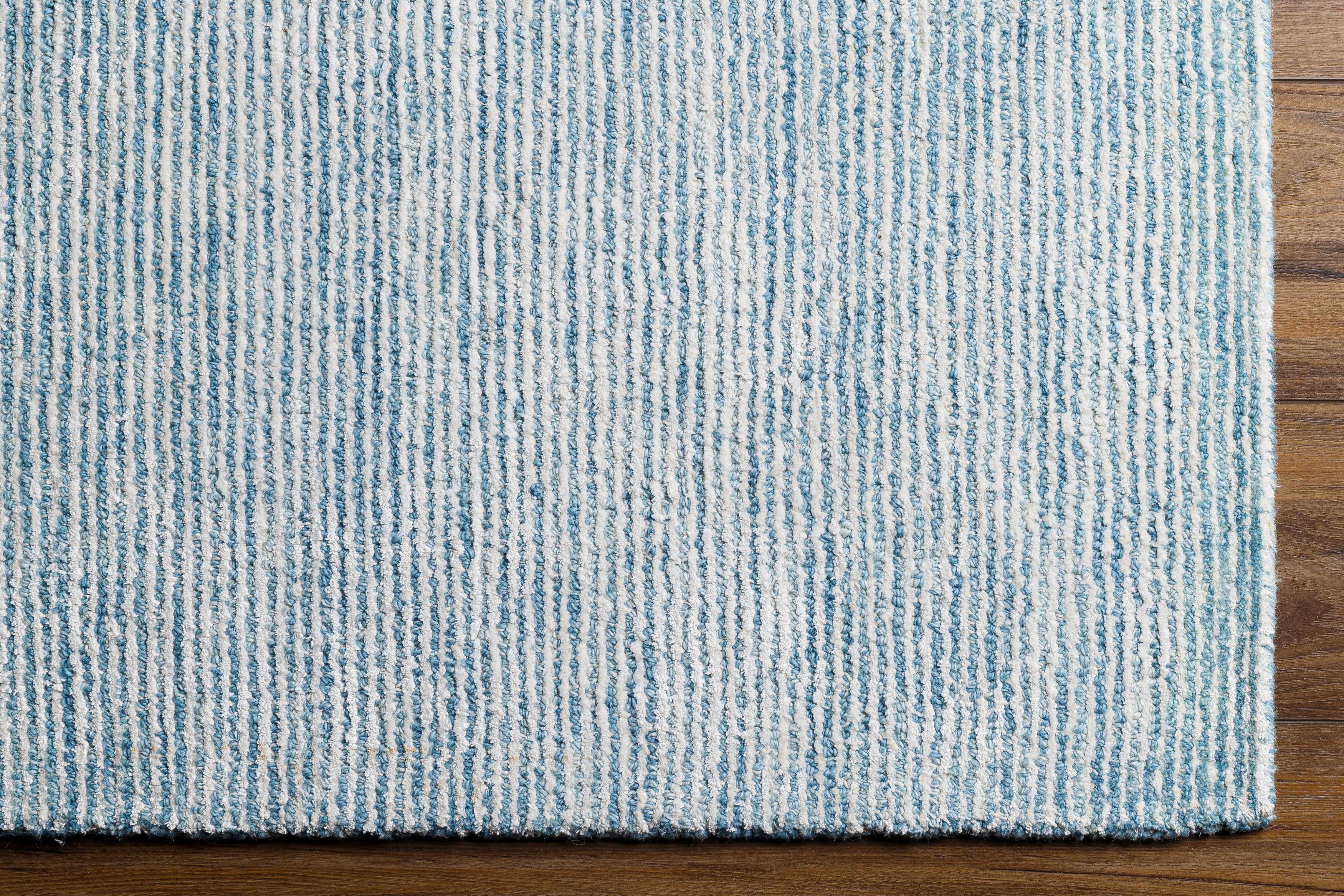 Orcas Hand Tufted Wool-Blend Rug - Ice Blue - Image 9