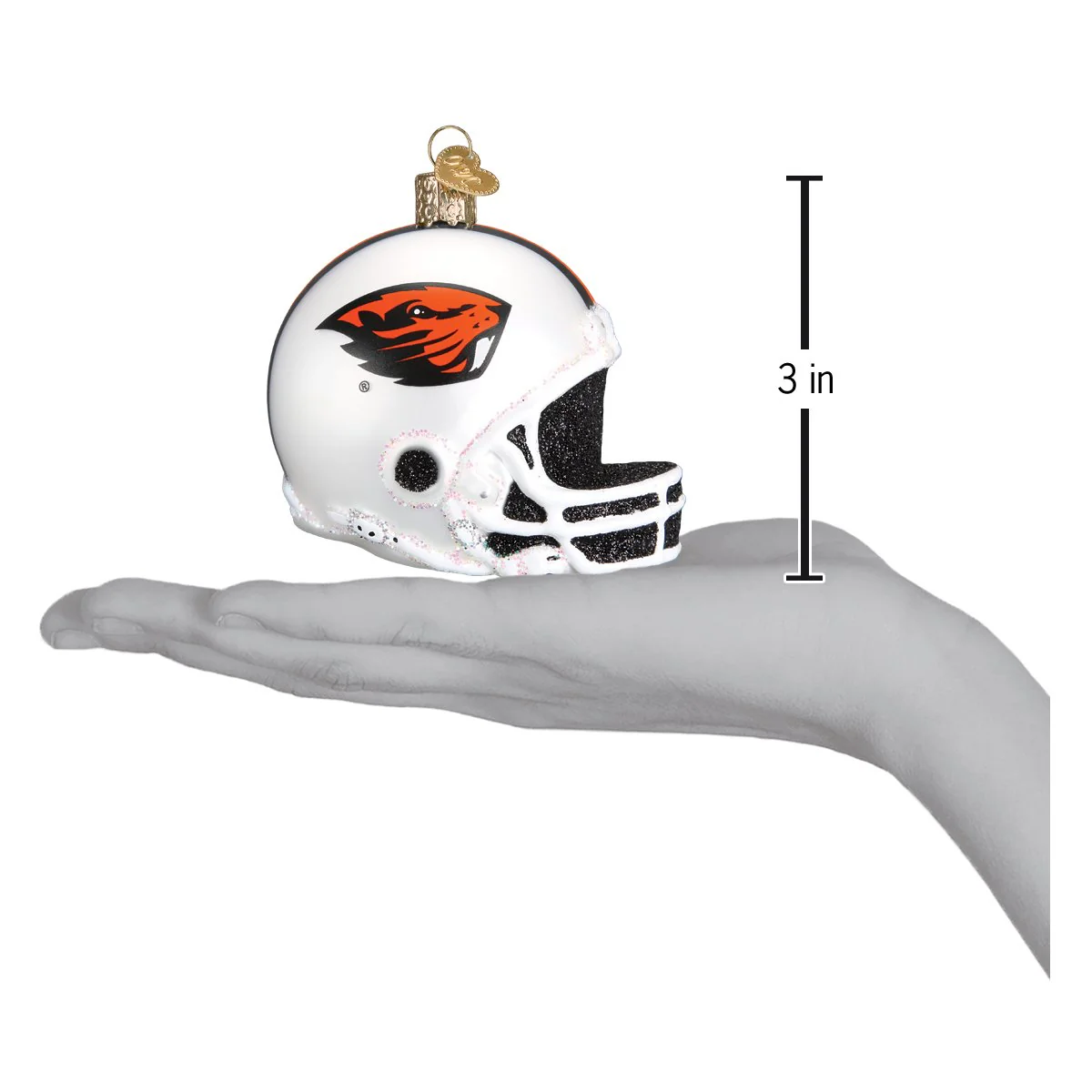 Oregon State Helmet Christmas Ornament - Image 4