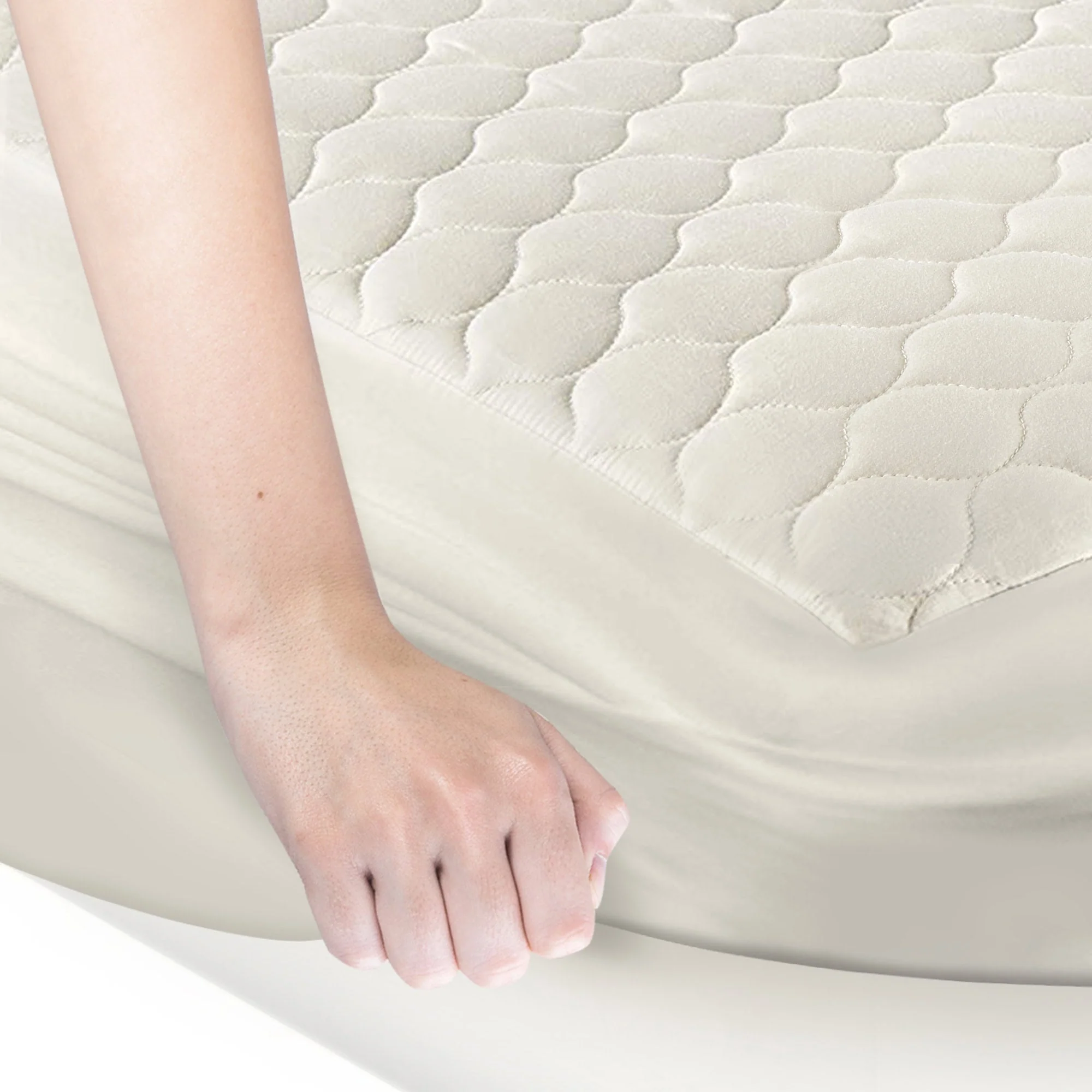 Organic Cotton Quilted Mattress Pad Protector - Image 7