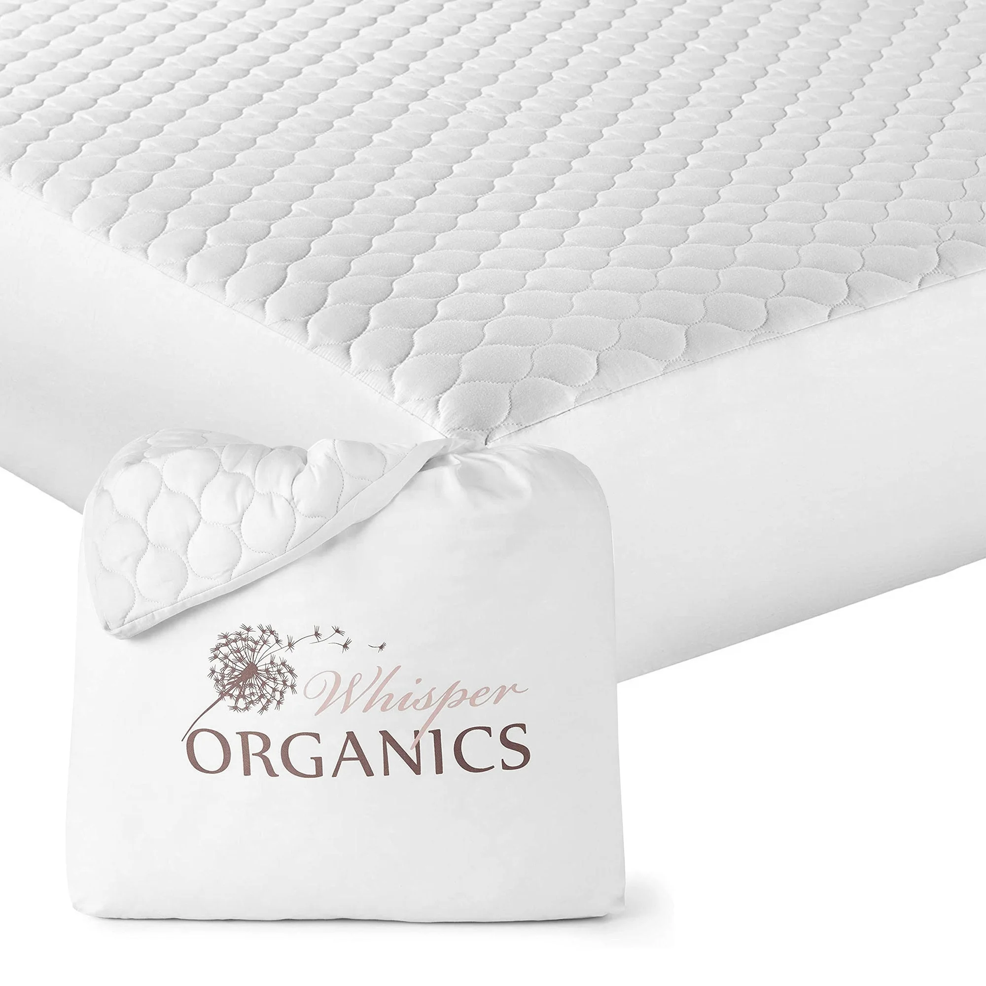 Organic Cotton Quilted Mattress Pad Protector - Image 8