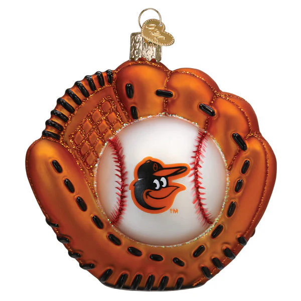 Orioles Baseball Mitt Ornament - Image 3