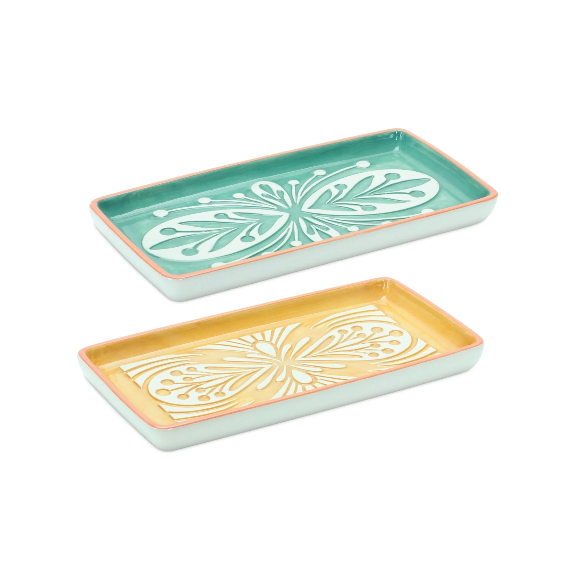 Ornamental Ceramic Tray (Set of 6) - Image 2