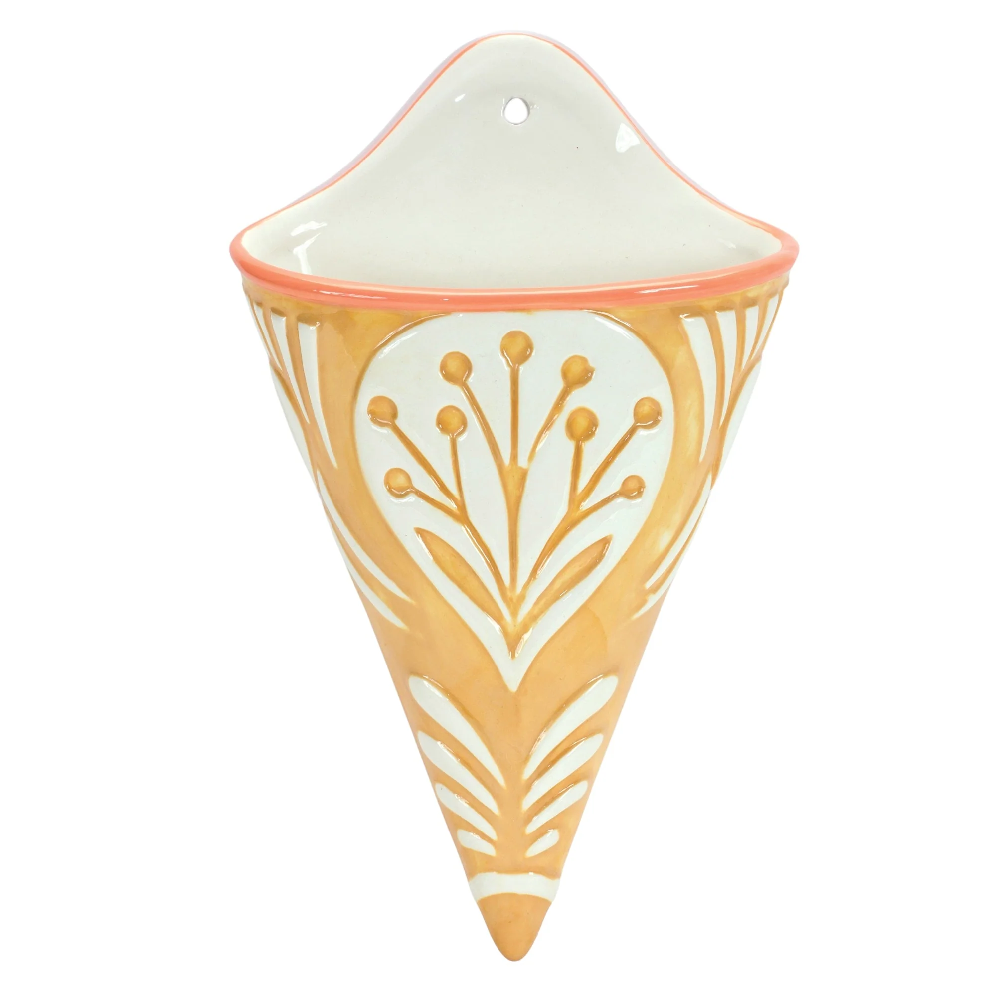 Ornamental Ceramic Wall Pocket (Set of 2) - Image 3