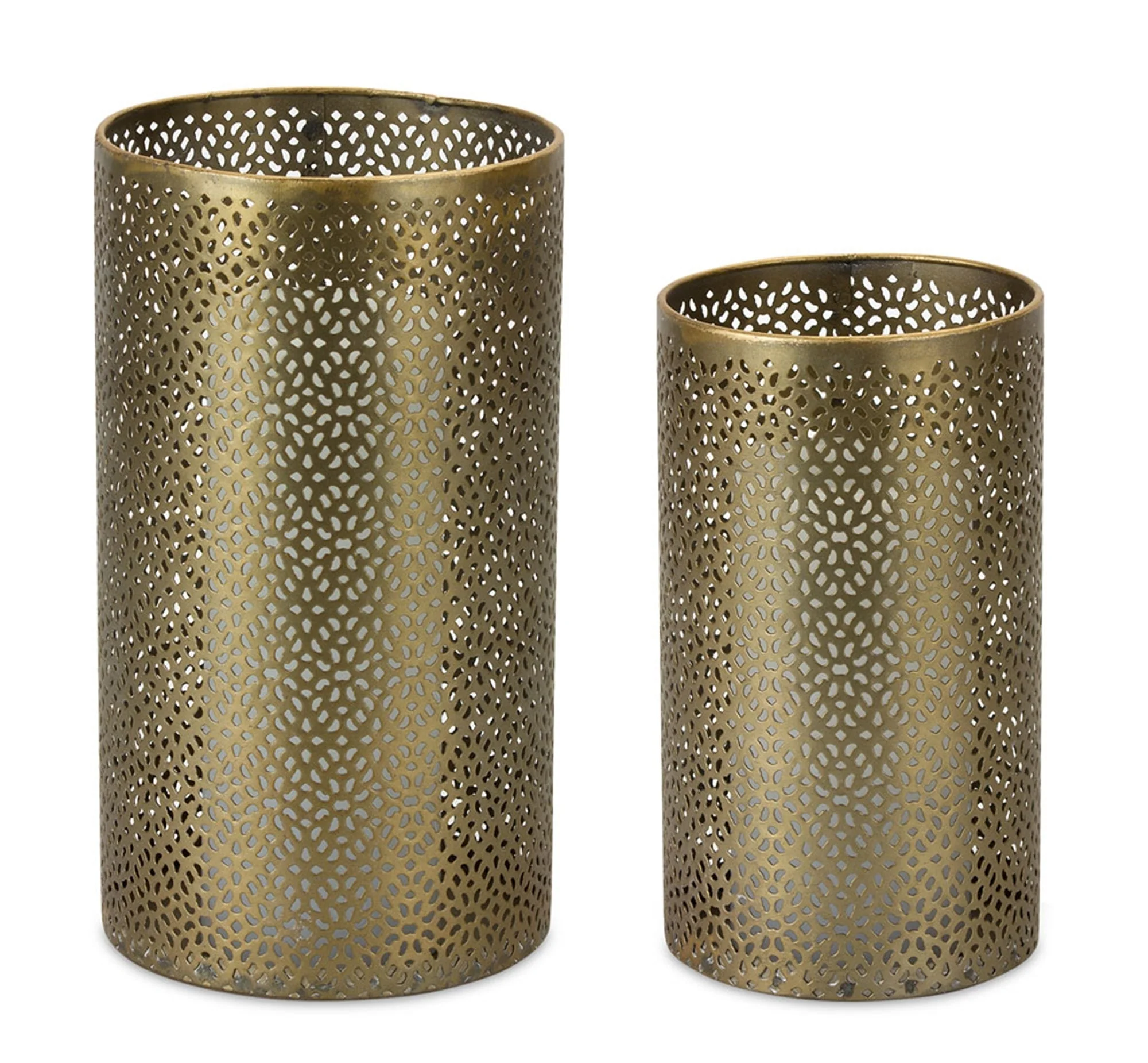 Ornamental Punched Metal Candle Holder (Set of 4) - Image 2