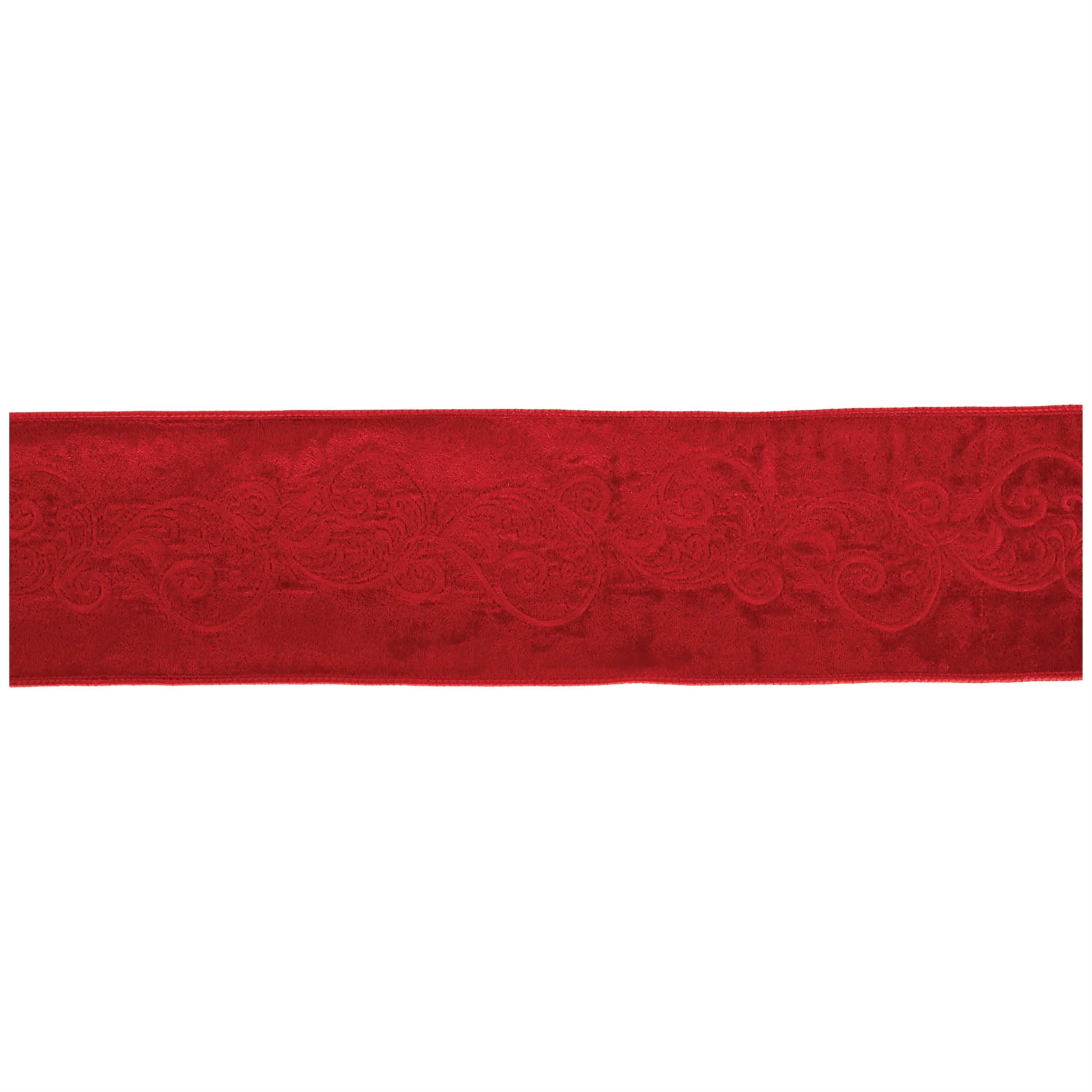 Ornate Embroidered Wired Ribbon 4" x 5 Yds. - Image 3