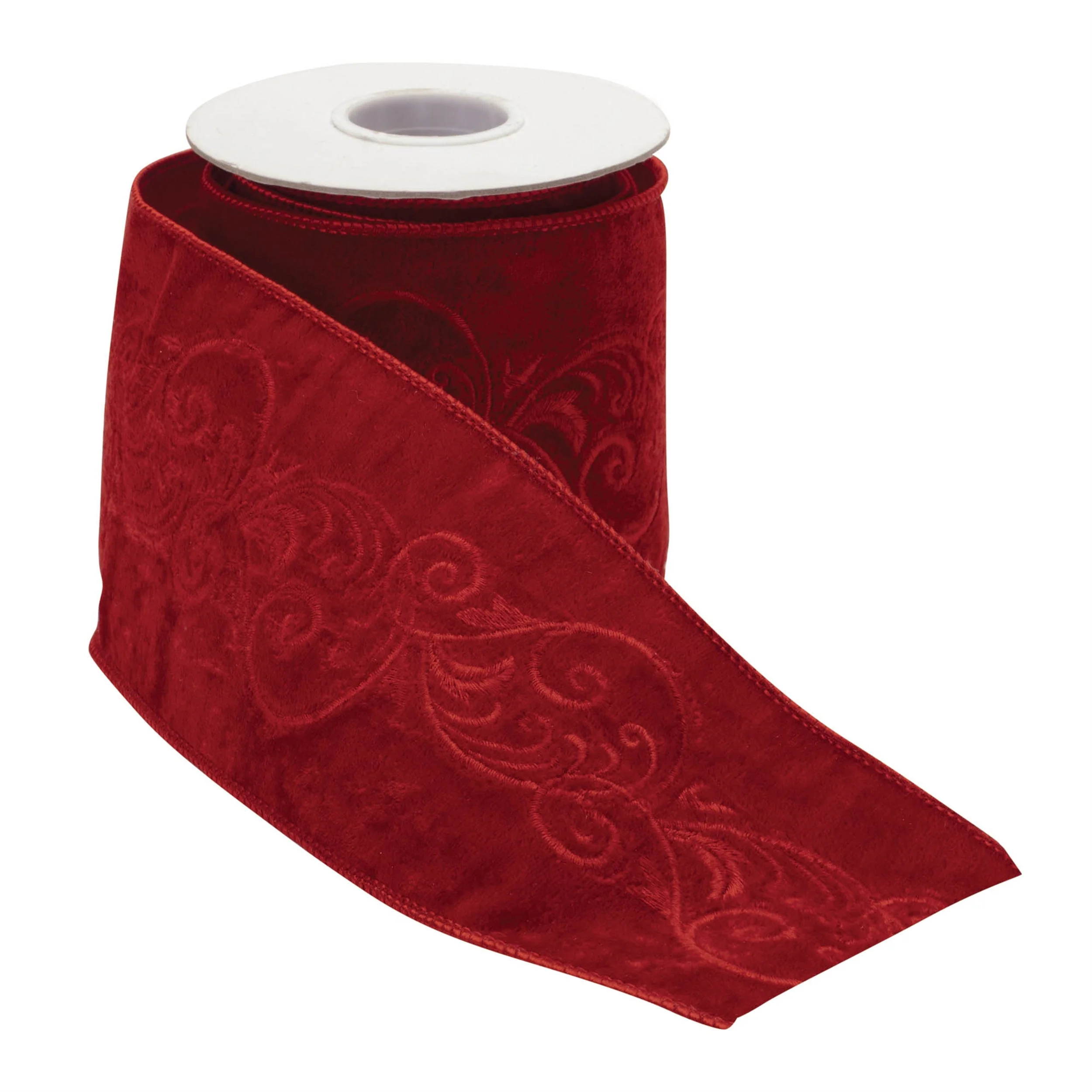 Ornate Embroidered Wired Ribbon 4" x 5 Yds. - Image 4