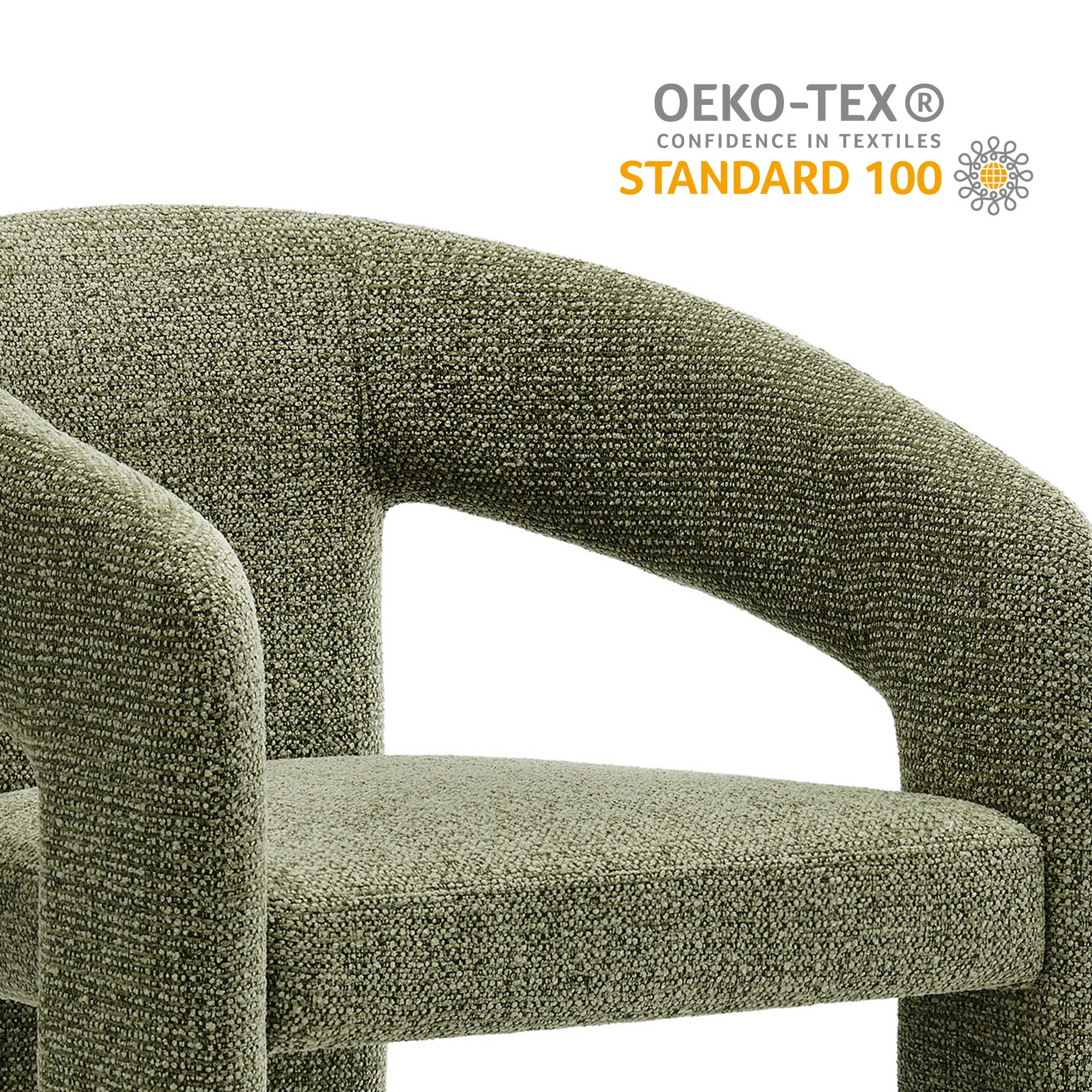 Oslo Barrel Fabric Upholstered Dining Accent Chair by Modway - Image 4