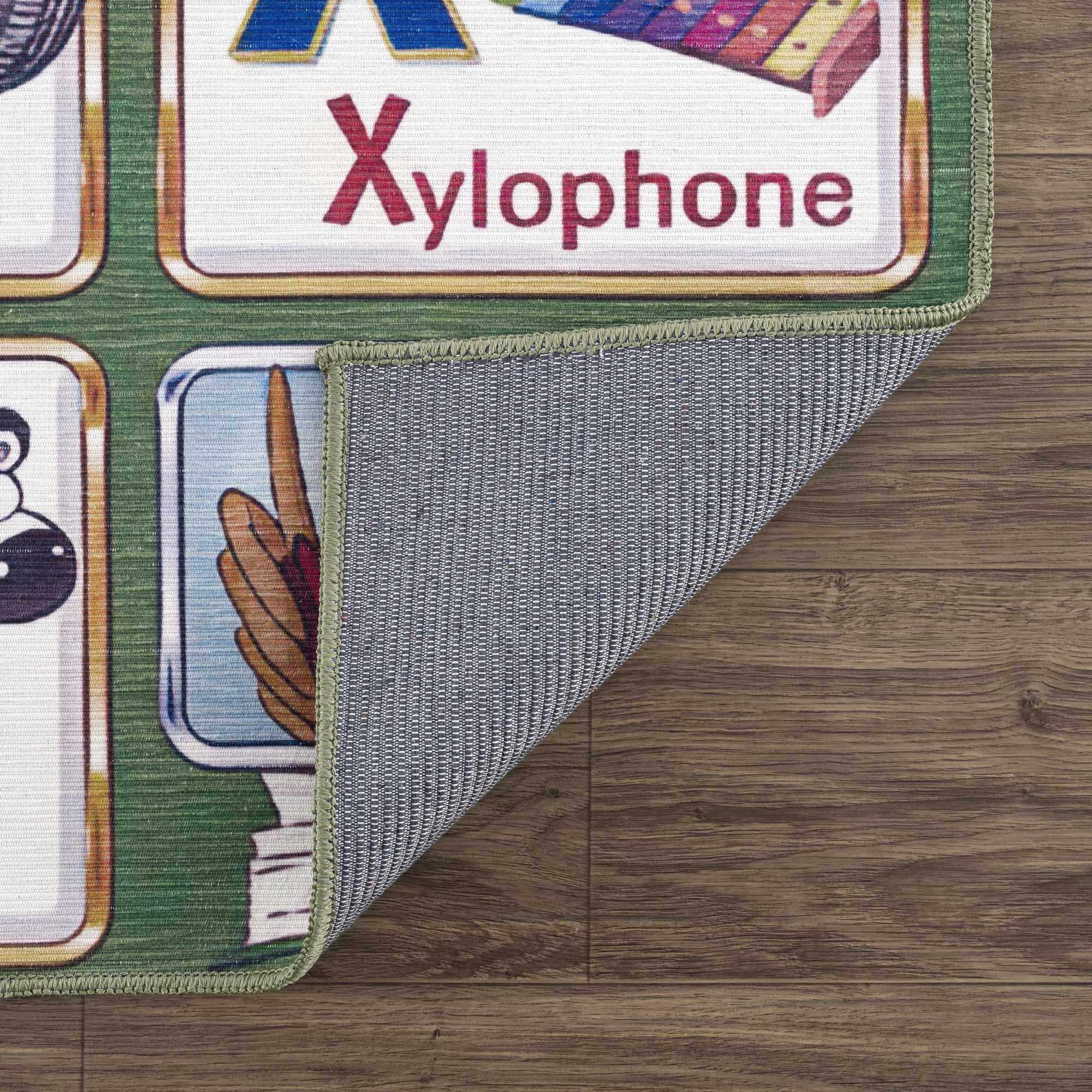 Osric Colorful Alphabet Washable Kids Rug - Clearance - Image 4