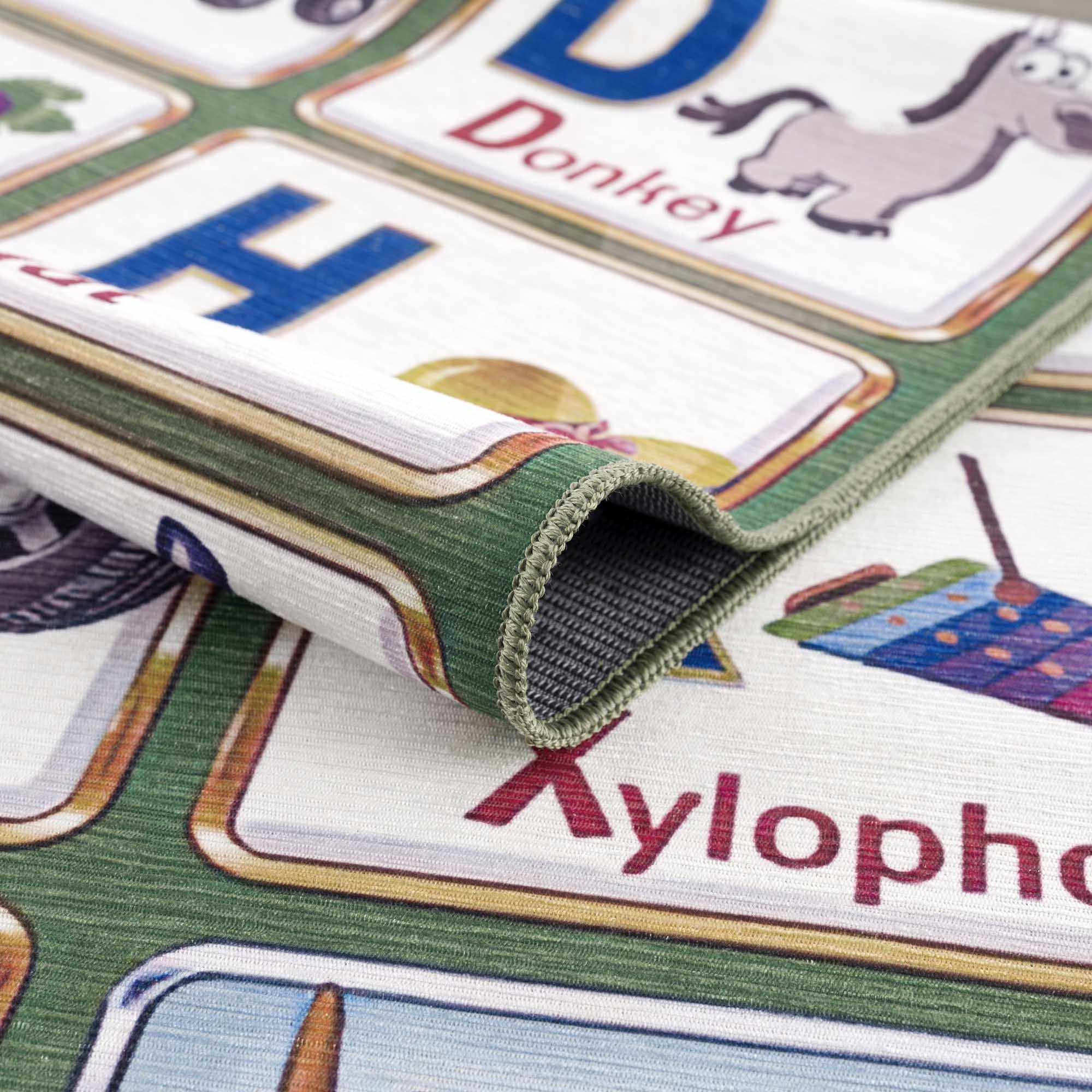 Osric Colorful Alphabet Washable Kids Rug - Clearance - Image 5