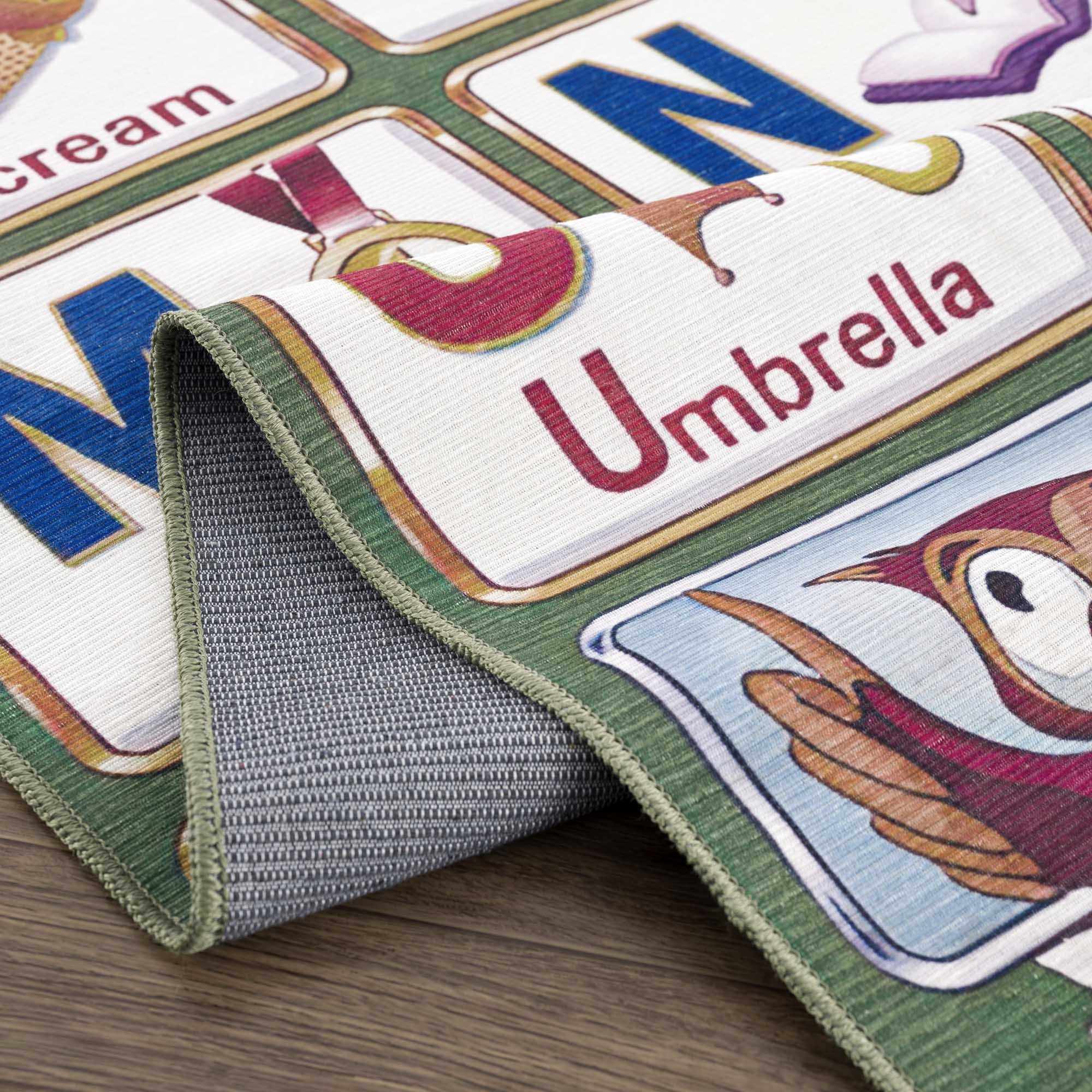 Osric Colorful Alphabet Washable Kids Rug - Clearance - Image 6