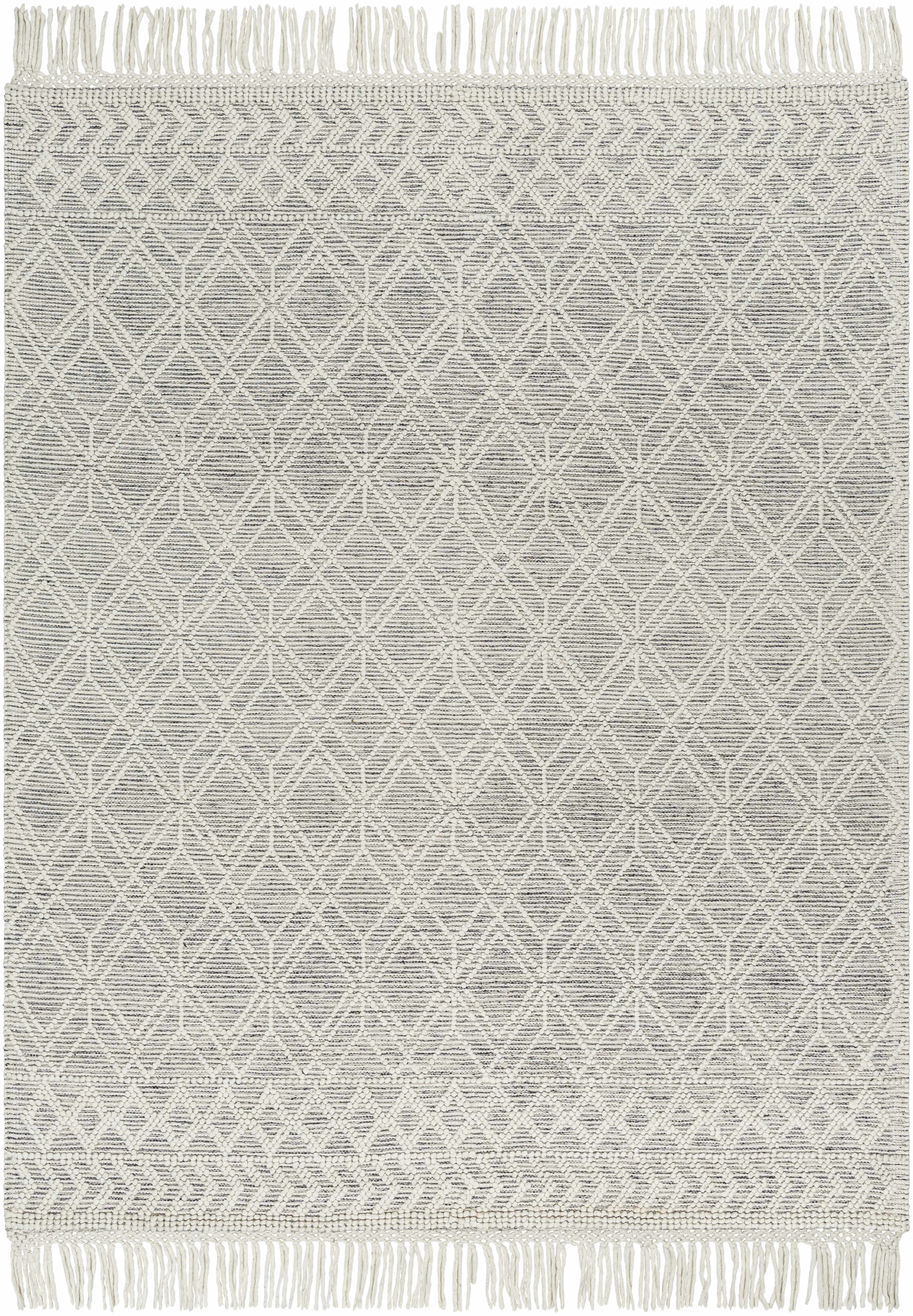 Ossun Wool Rug with Tassels - Image 12
