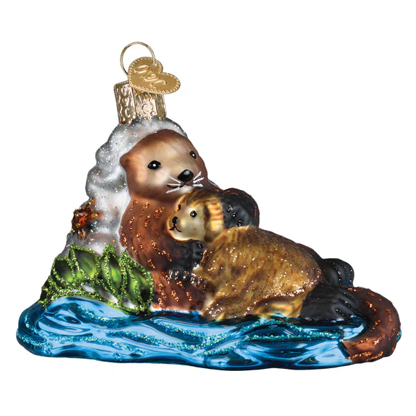 Otter With Pup Ornament - Image 2