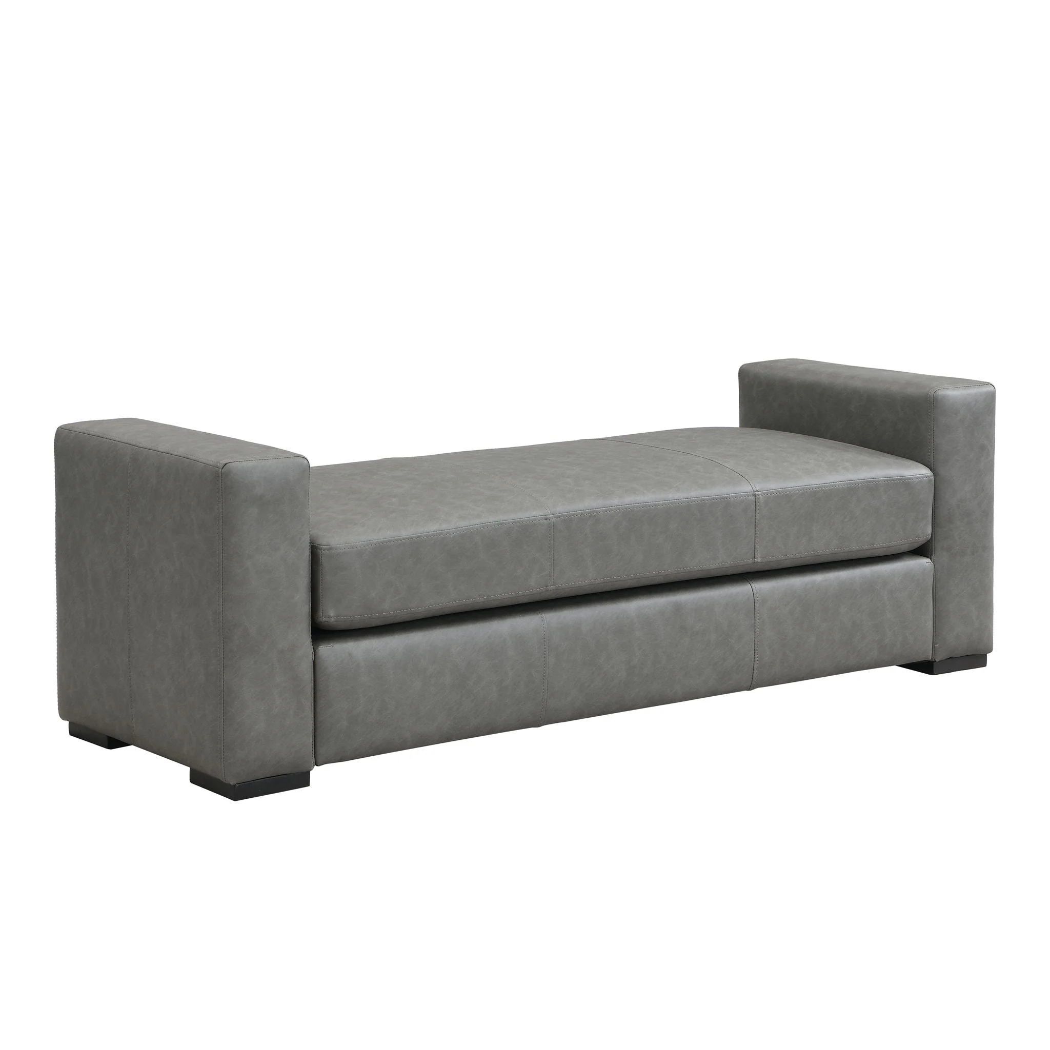 Ottoman With Unique Armrest Design For Living Spaces - Image 2