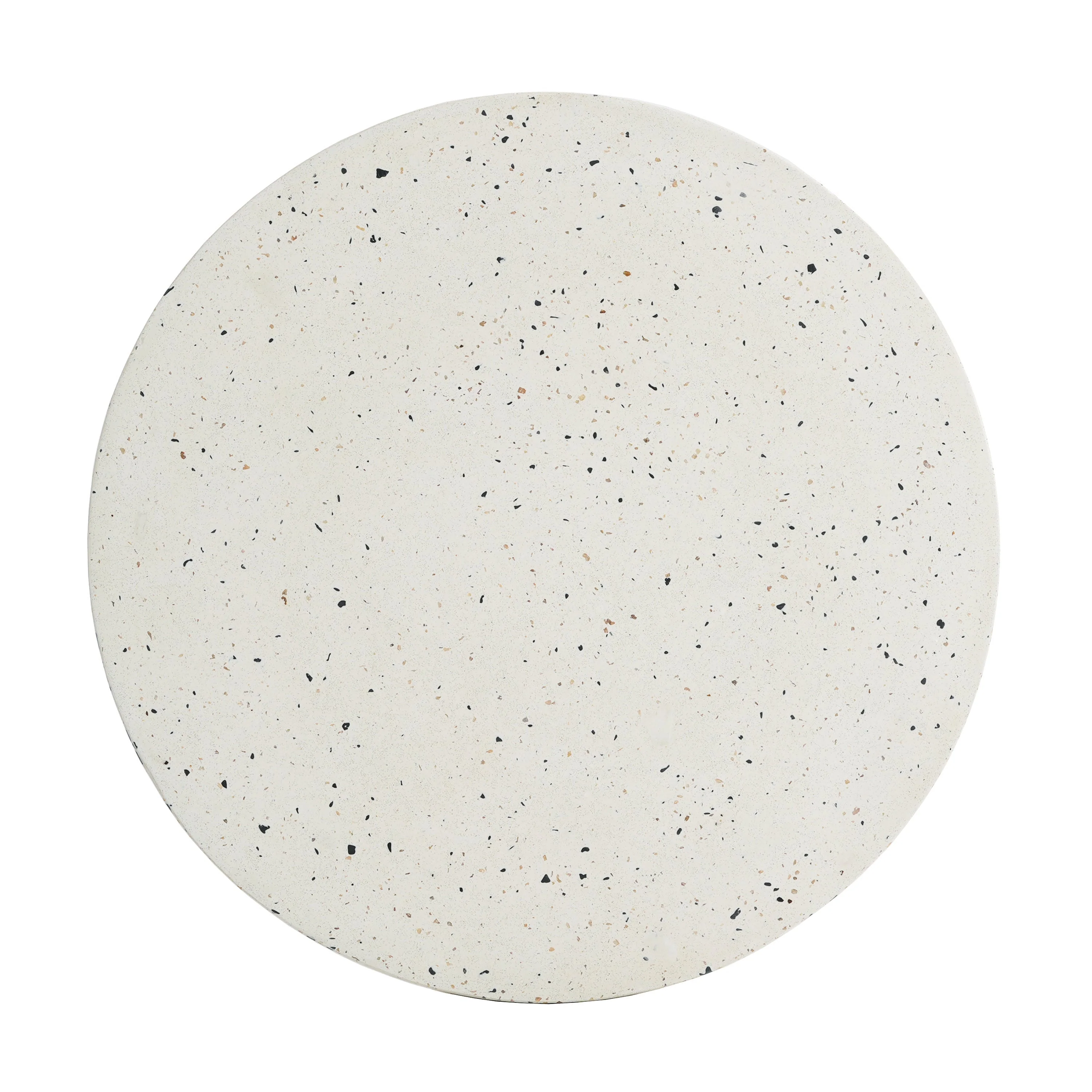 Outdoor 24' H MGO Terrazzo Side Table, White - Image 8