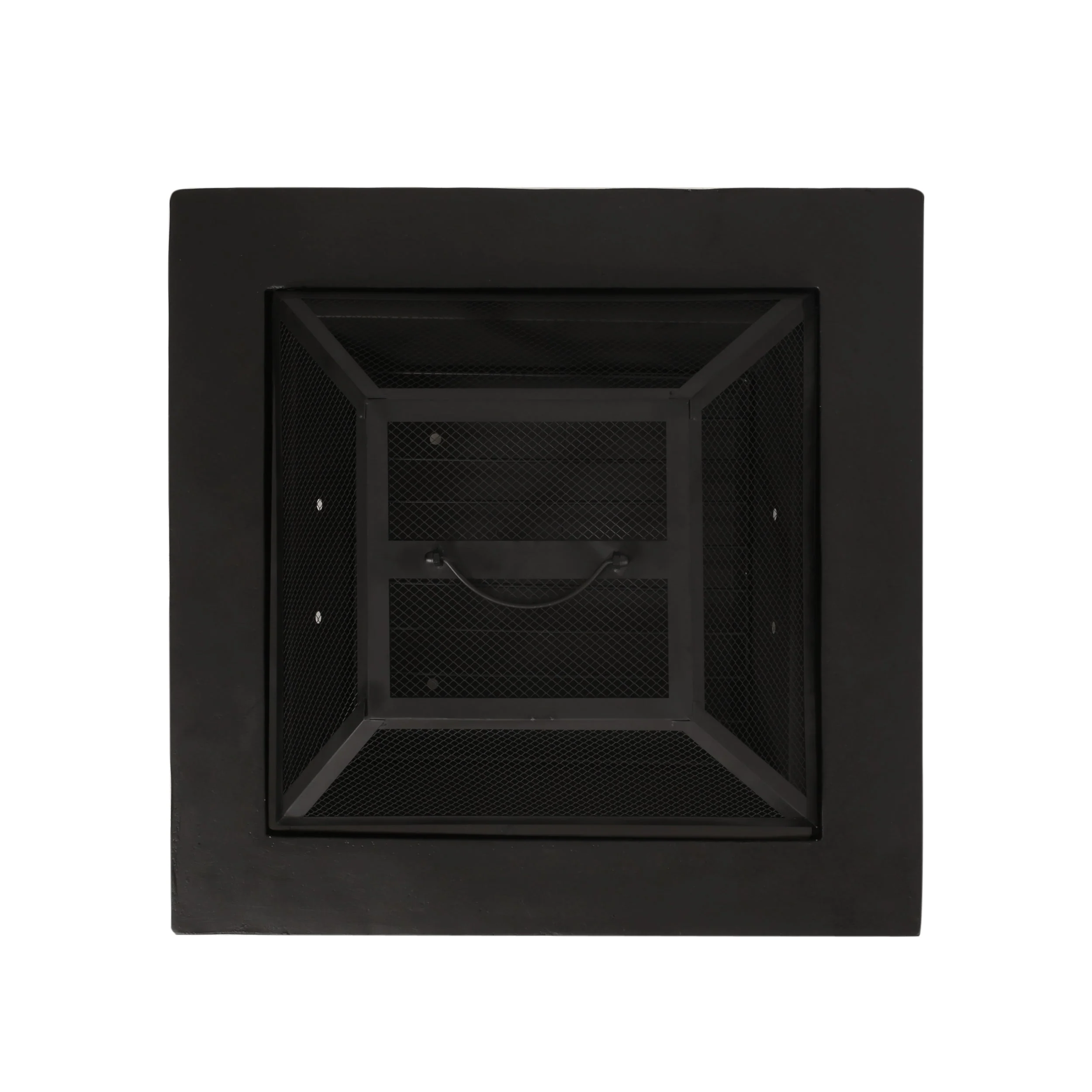 Outdoor 29' Square MgO Wood-Burning Fire Pit, Dark Gray - Image 11