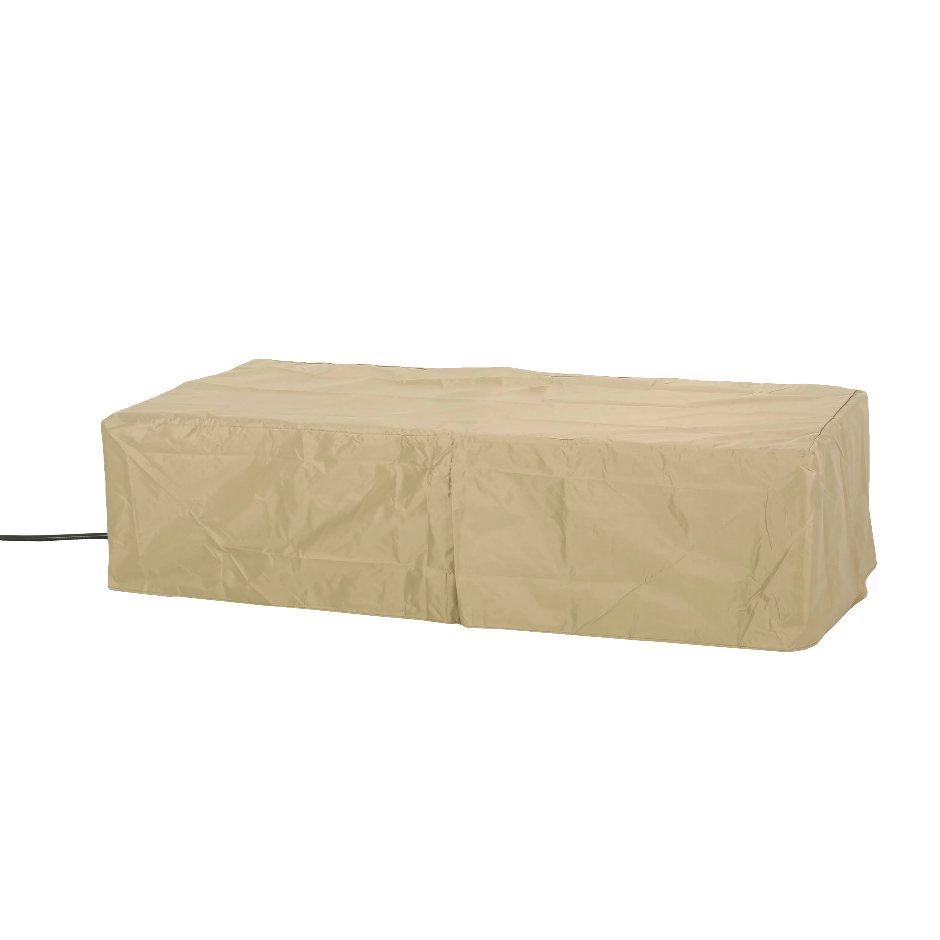 Outdoor 50,000 BTU Lightweight Concrete Fire Pit Table with Storage - Image 11