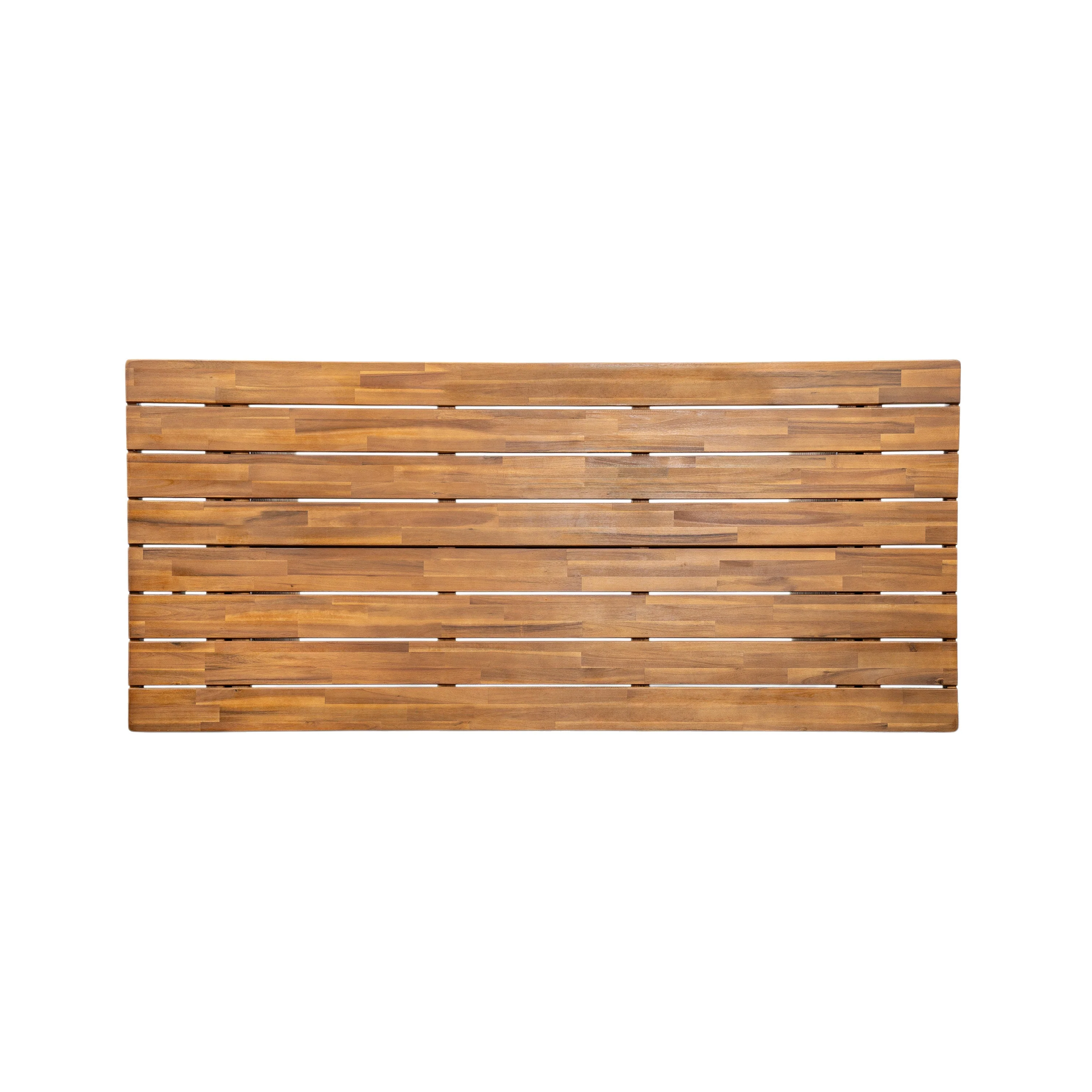 Outdoor 6 Pieces Acacia Wood Dining Set with Handwoven Rattan Legs, Brown Wicker - Image 8